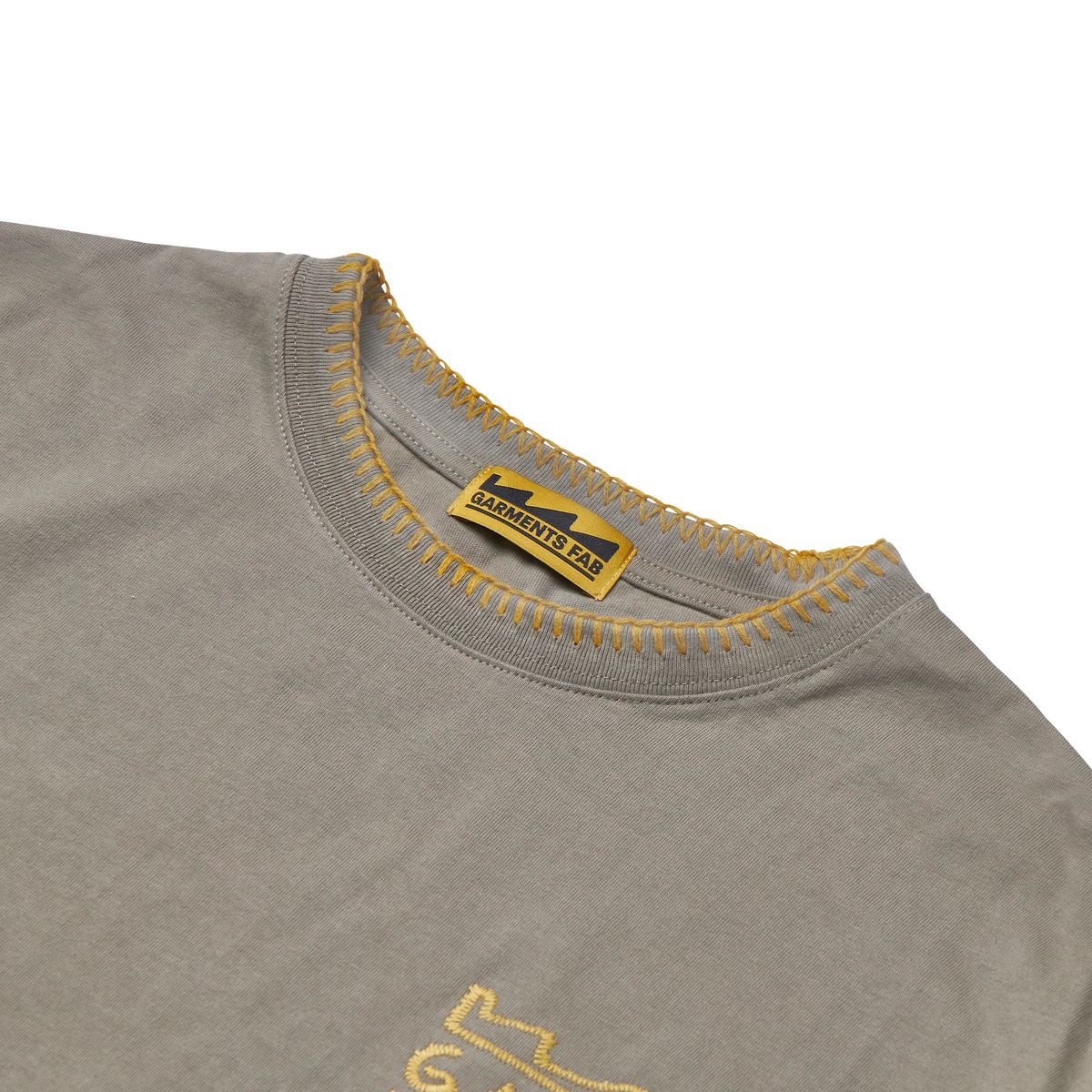 가먼츠팹(GARMENTS FAB) Blanket Stitch Spray Long sleeve (KHAKI)
