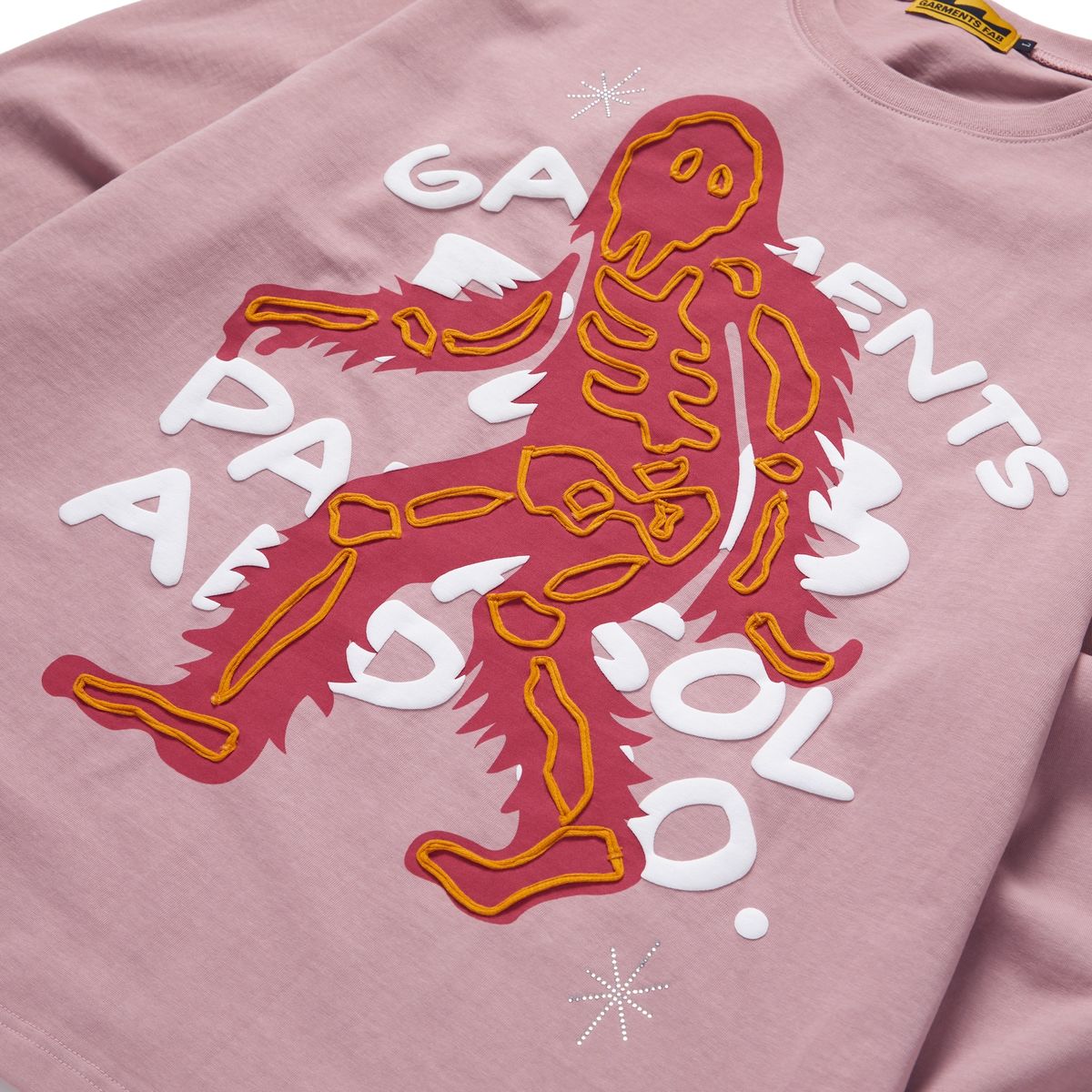 가먼츠팹(GARMENTS FAB) Hand EMB Skeleton Long sleeve (DARK PINK)