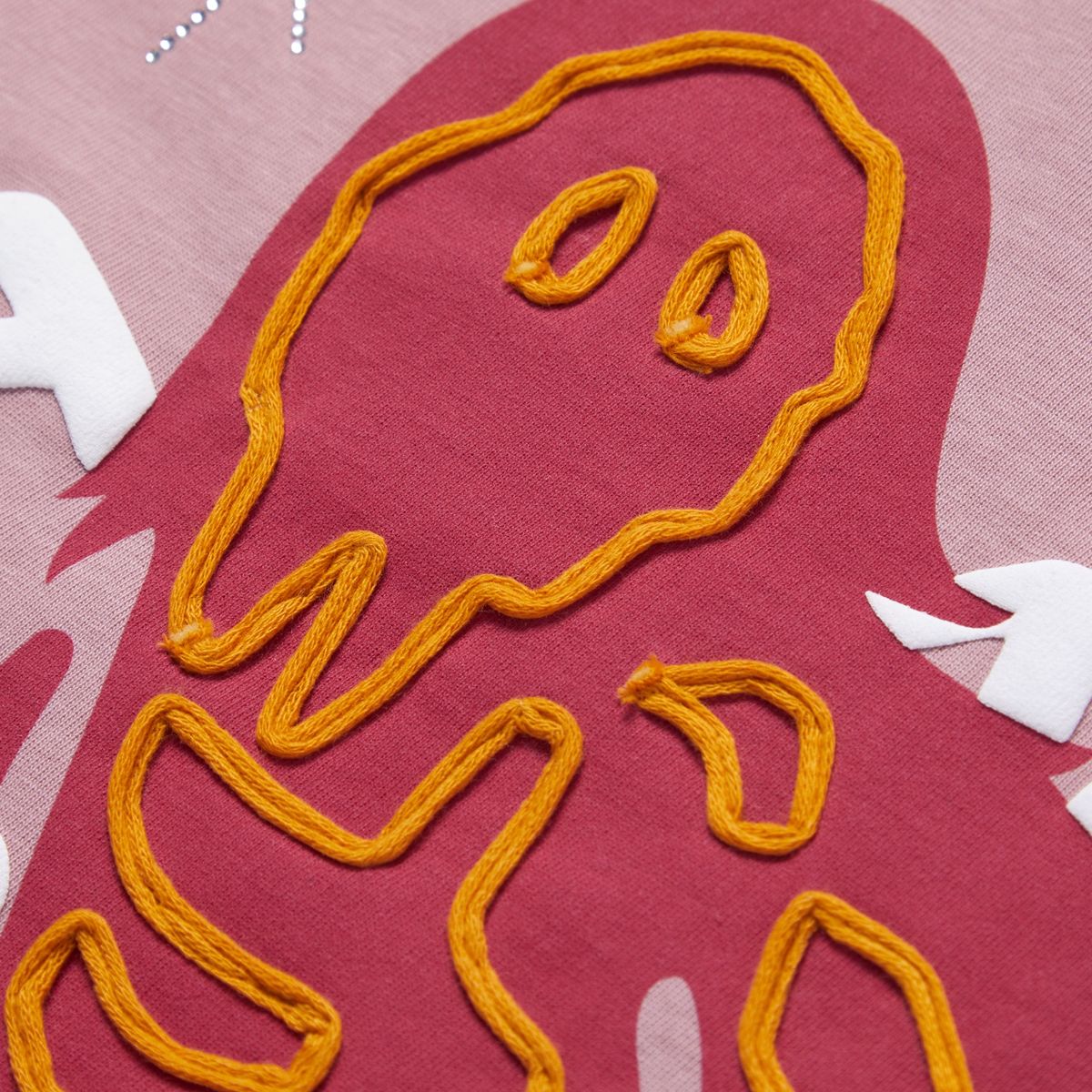 가먼츠팹(GARMENTS FAB) Hand EMB Skeleton Long sleeve (DARK PINK)