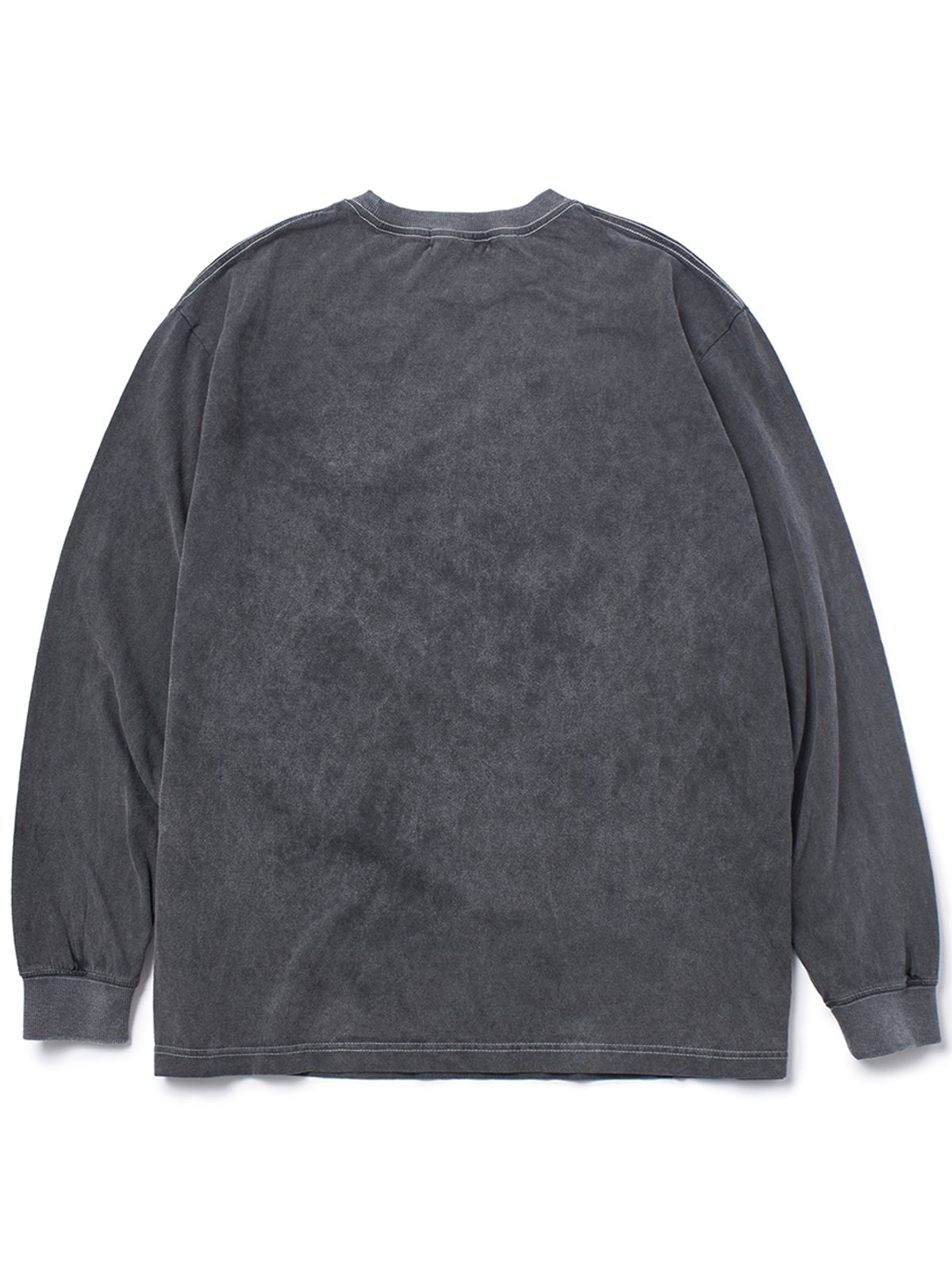 가먼츠팹(GARMENTS FAB) Washed Shine Oval Logo Tee (CHARCOAL)