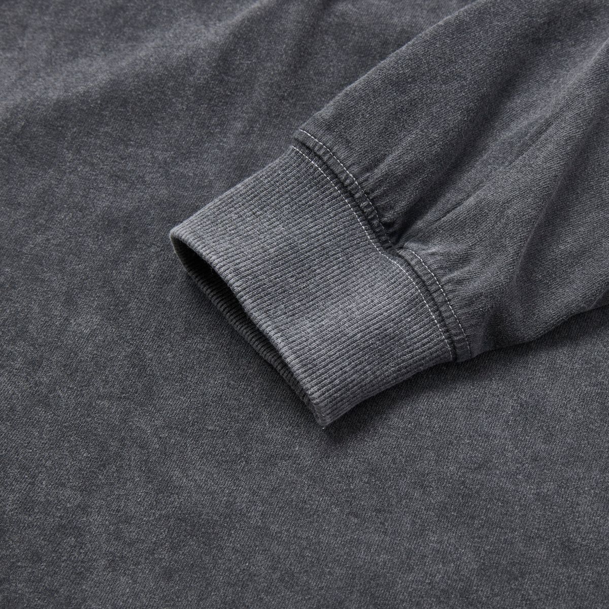 가먼츠팹(GARMENTS FAB) Washed Shine Oval Logo Tee (CHARCOAL)