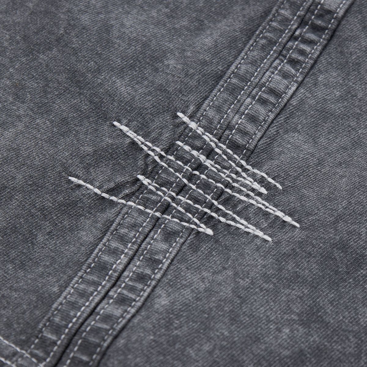 가먼츠팹(GARMENTS FAB) Washed Star Binding Tee (CHARCOAL)