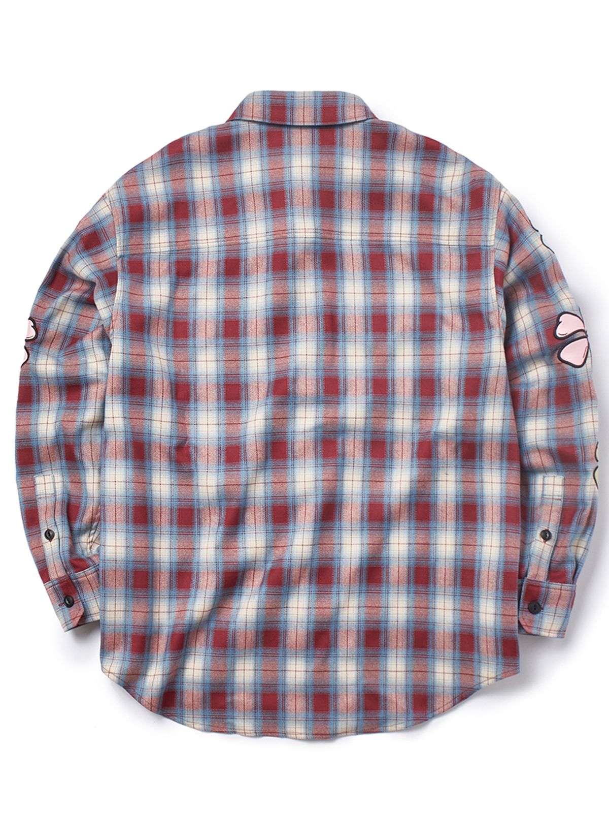 가먼츠팹(GARMENTS FAB) Lucky Clover Check Shirts (RED)