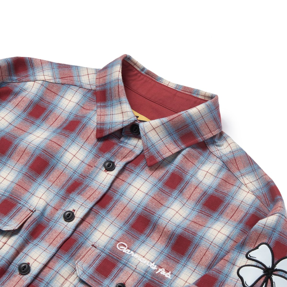 가먼츠팹(GARMENTS FAB) Lucky Clover Check Shirts (RED)