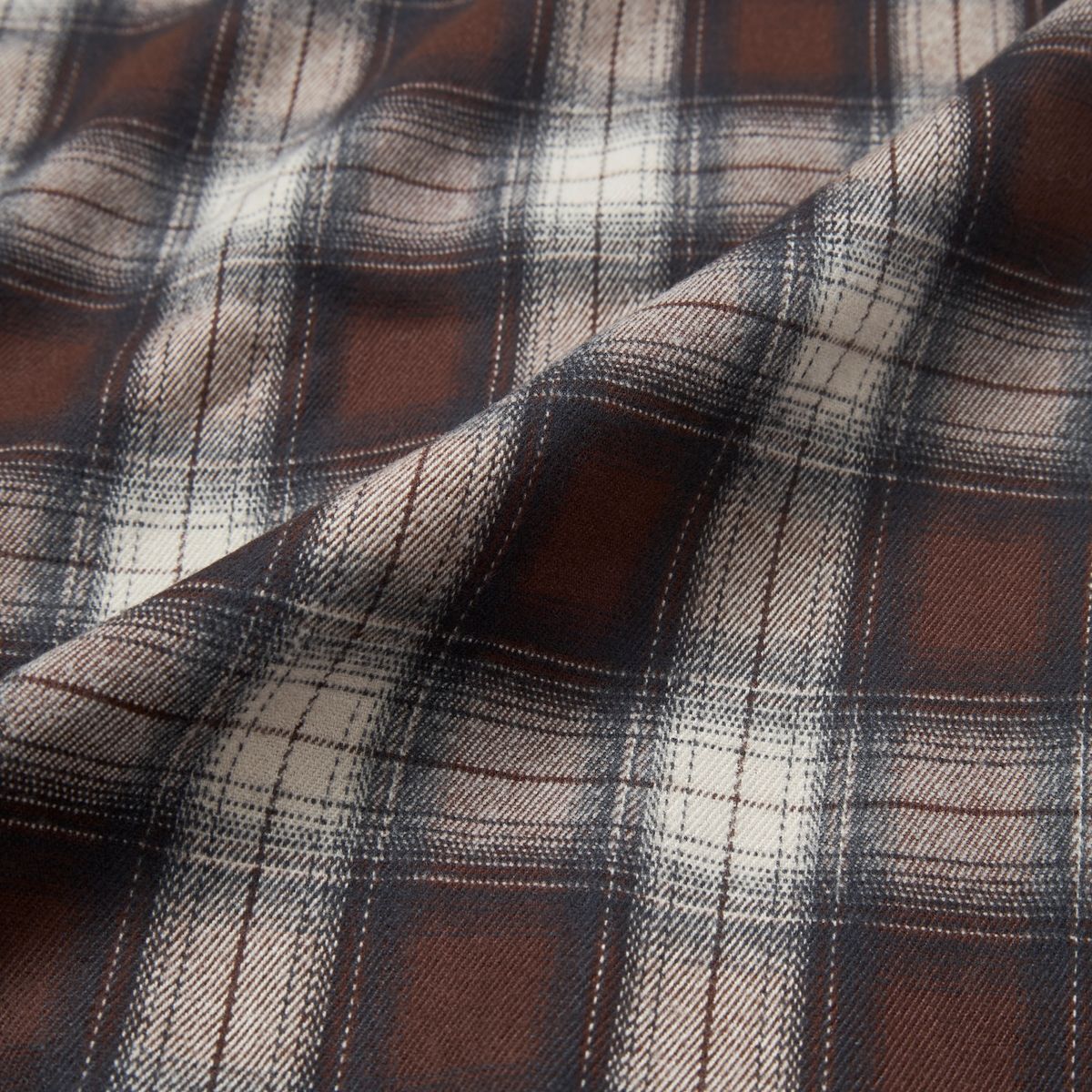 가먼츠팹(GARMENTS FAB) Lucky Clover Check Shirts (BROWN)