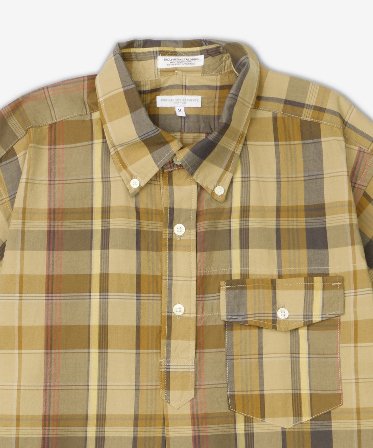 엔지니어드가먼츠(ENGINEERED GARMENTS) 팝오버 BD 셔츠 - 올리브 / QT014ES066