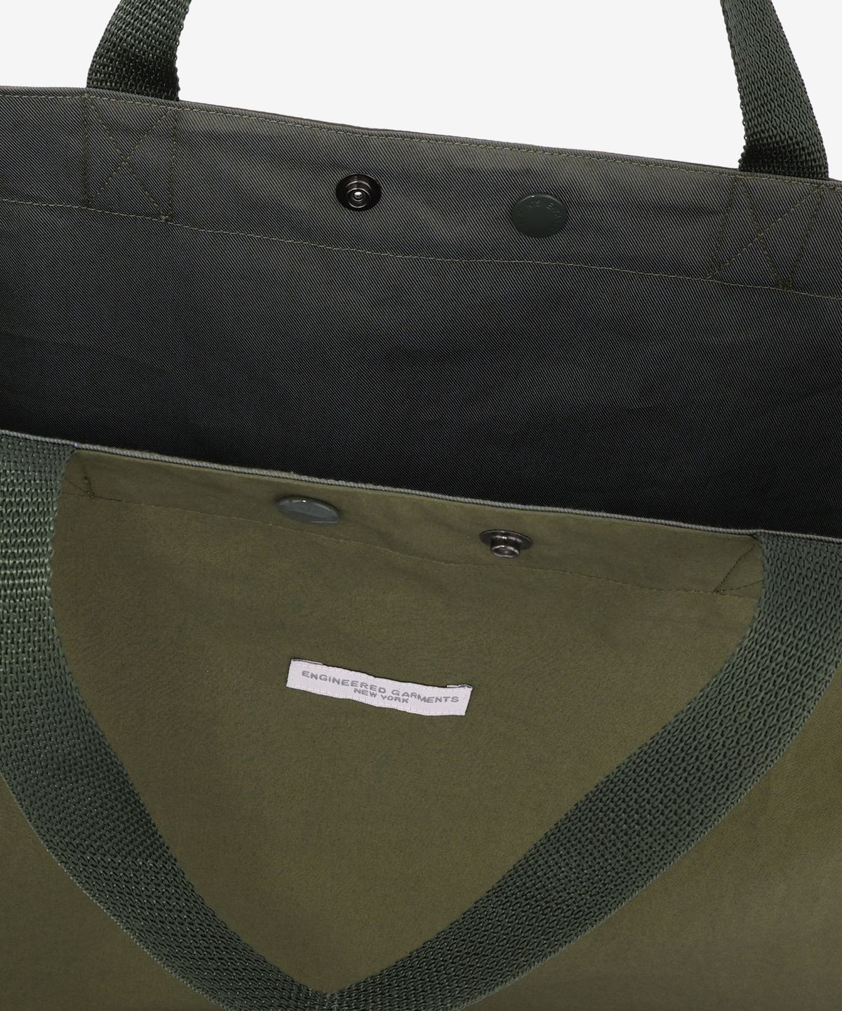 엔지니어드가먼츠(ENGINEERED GARMENTS) 캐리 올 리버서블 토트백 - 올리브 / QT277BS006