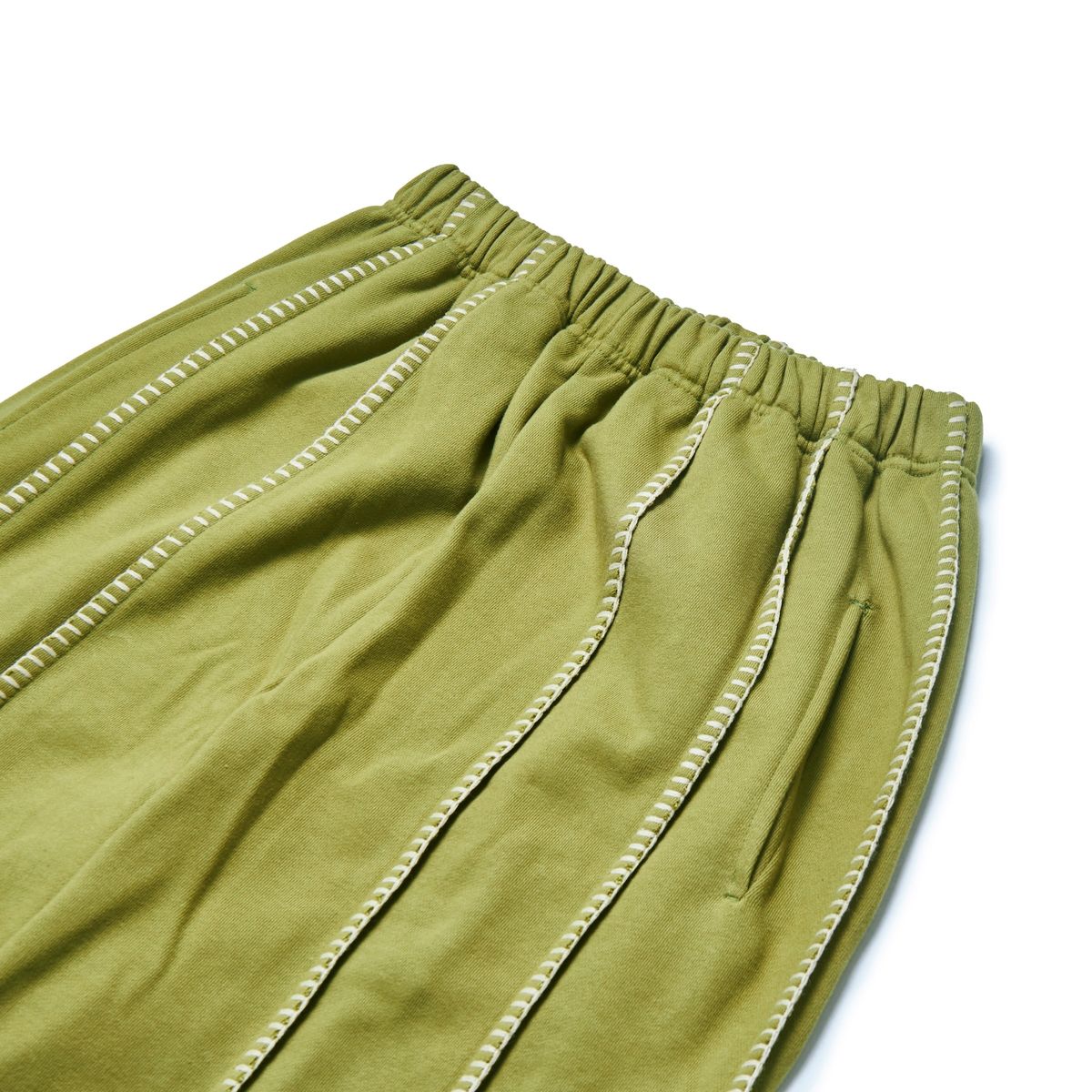 가먼츠팹(GARMENTS FAB) Blanket Stitch Sweatpants (OLIVE)