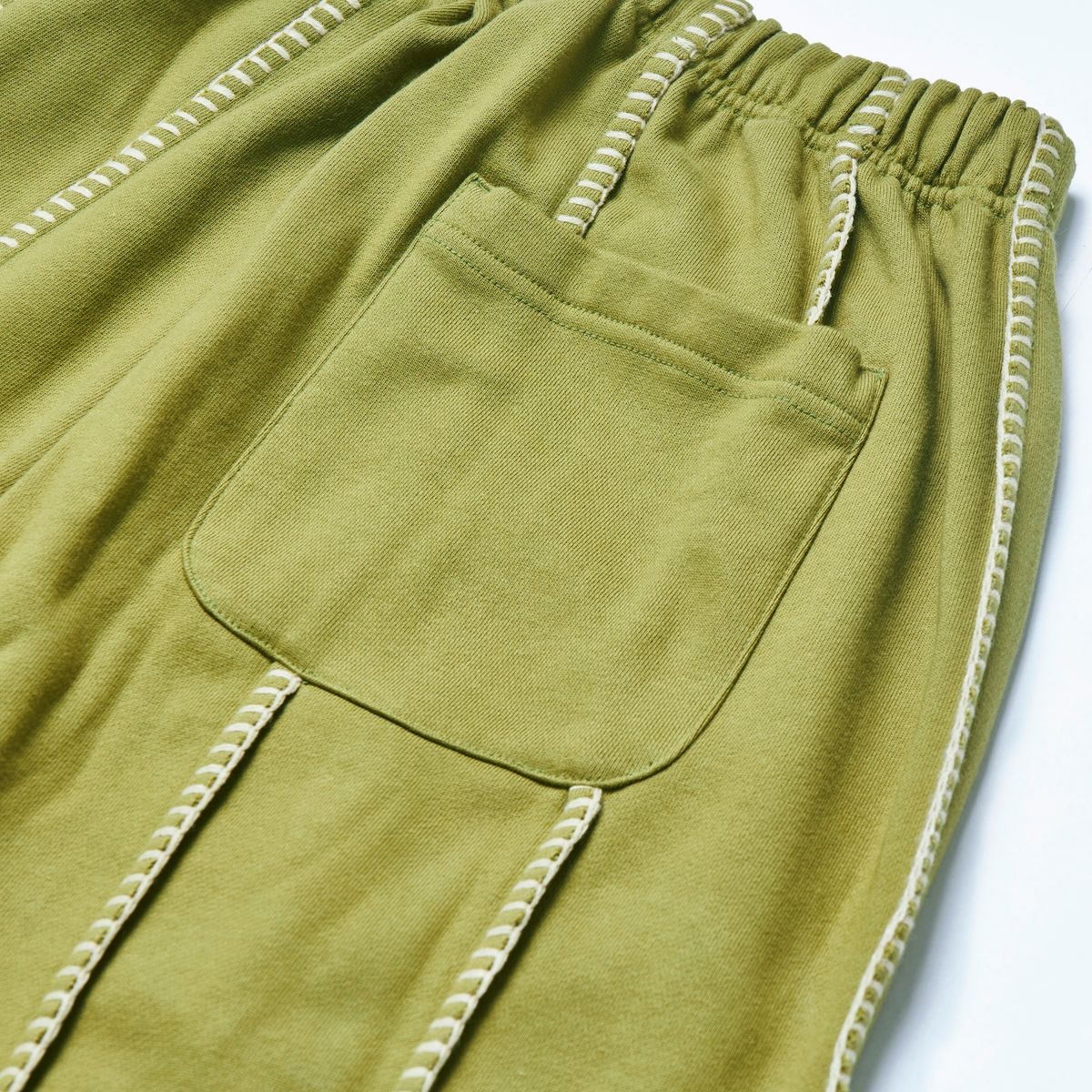 가먼츠팹(GARMENTS FAB) Blanket Stitch Sweatpants (OLIVE)