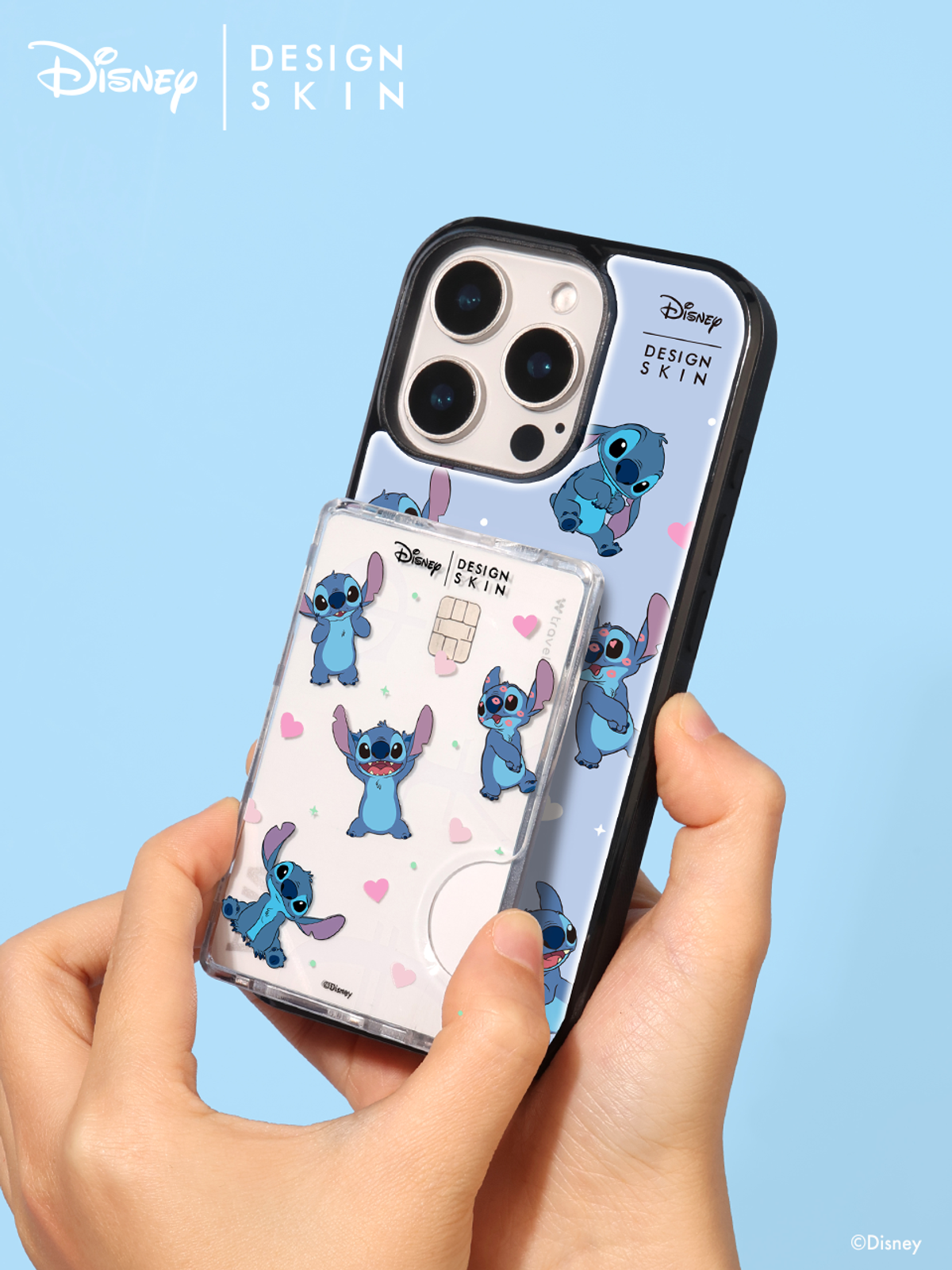 디자인스킨(DESIGNSKIN) 디즈니 맥세이프 에폭시 그래픽 케이스_스티치