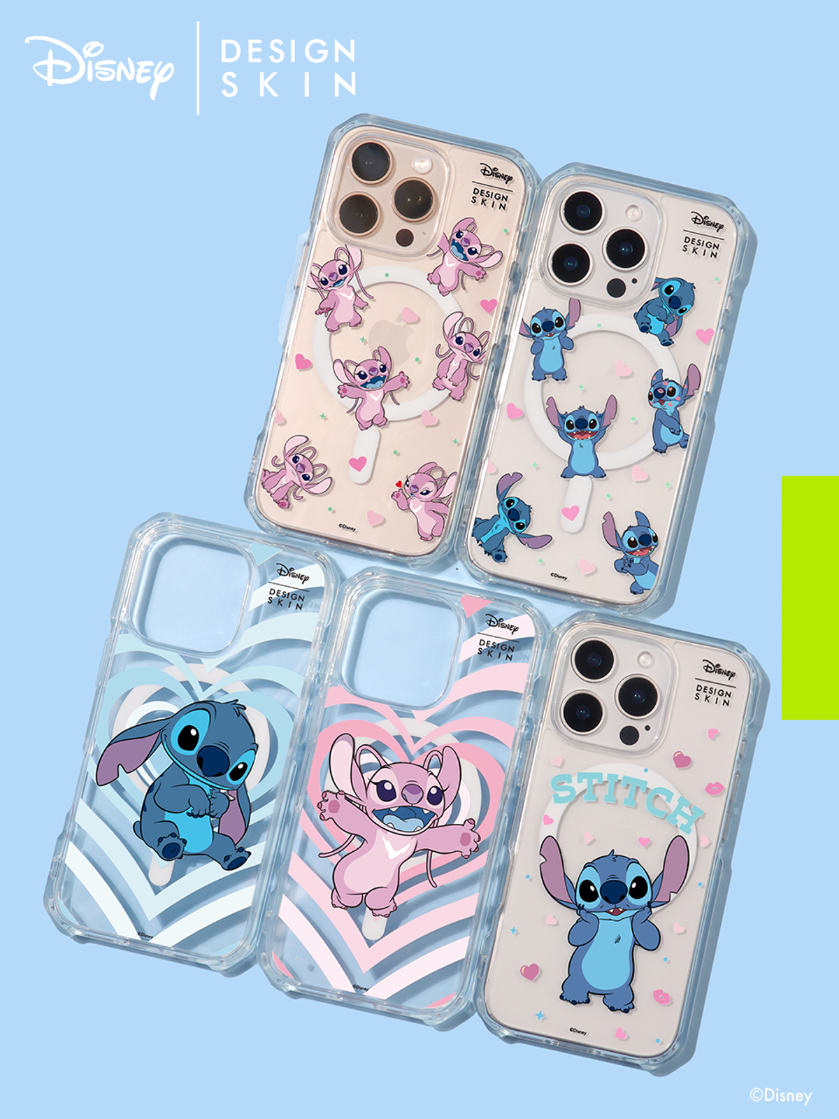 디자인스킨(DESIGNSKIN) 디즈니 맥세이프 그래픽 케이스_스티치