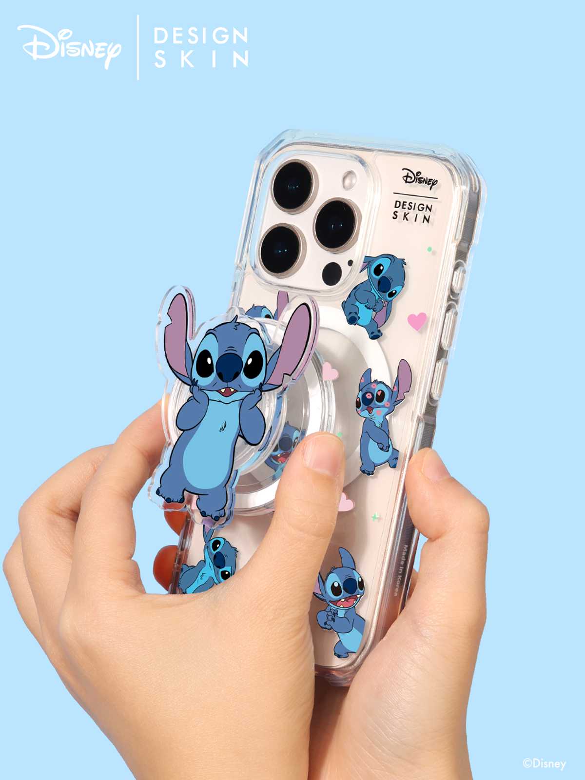 디자인스킨(DESIGNSKIN) 디즈니 맥세이프 그래픽 케이스_스티치