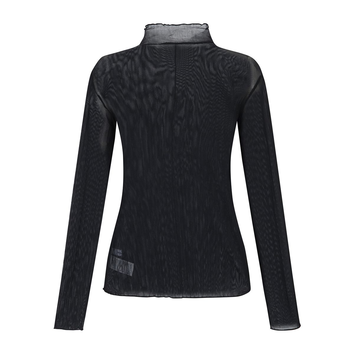 마틴골프(MARTINE GOLF) Long-sleeve High neck Crinkle T-shirt_BLACK