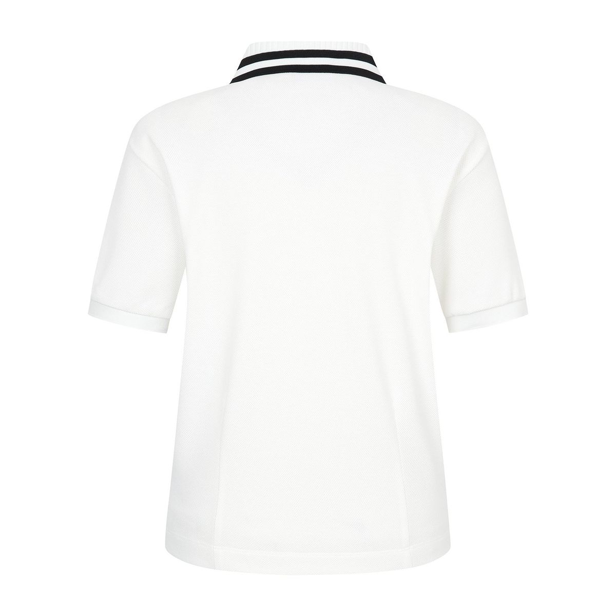 마틴골프(MARTINE GOLF) Knit Collar Crop Short Sleeve T-shirt_OFF-WHITE