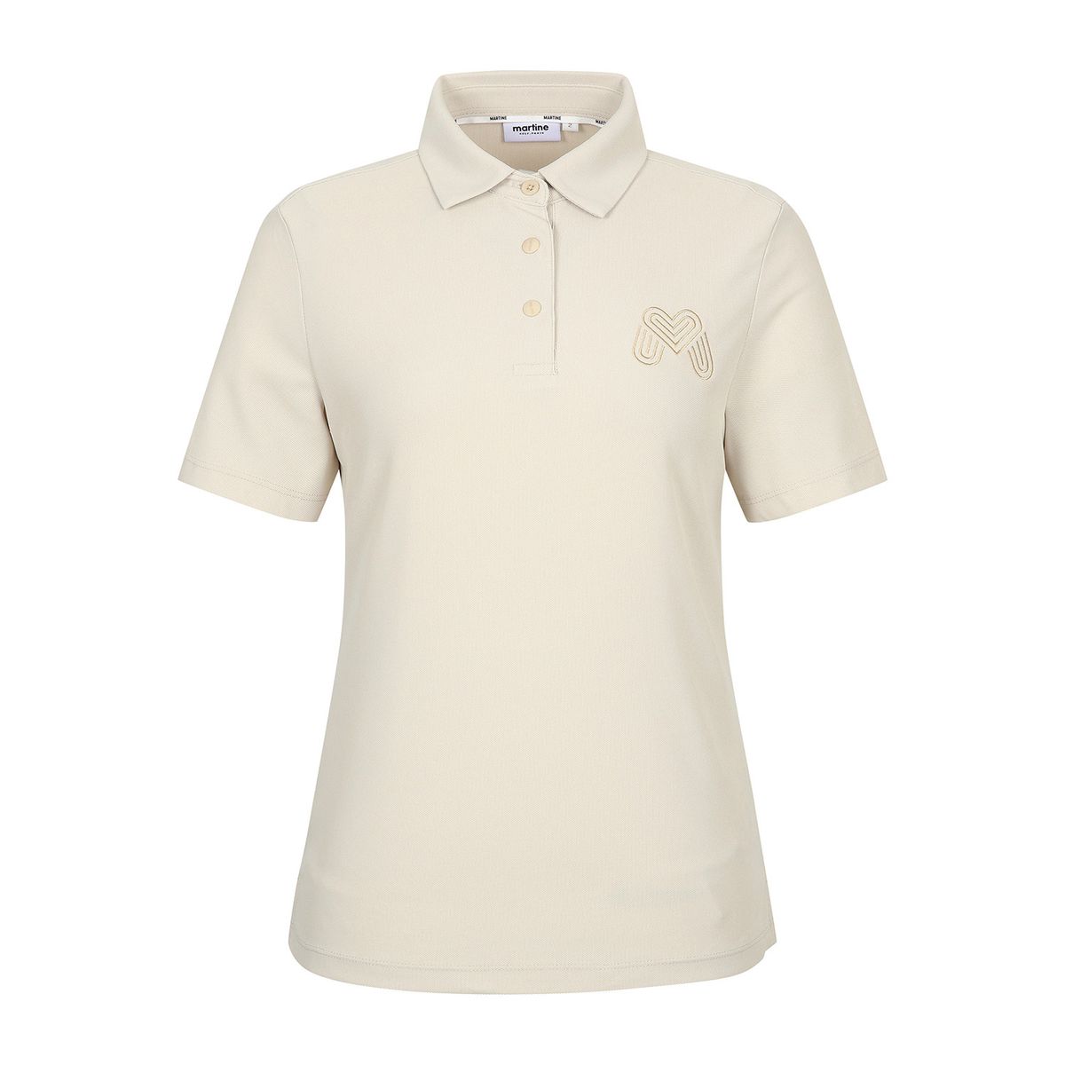 마틴골프(MARTINE GOLF) Big M Basic Fit Half Sleeve T-shirts_L/BEIGE