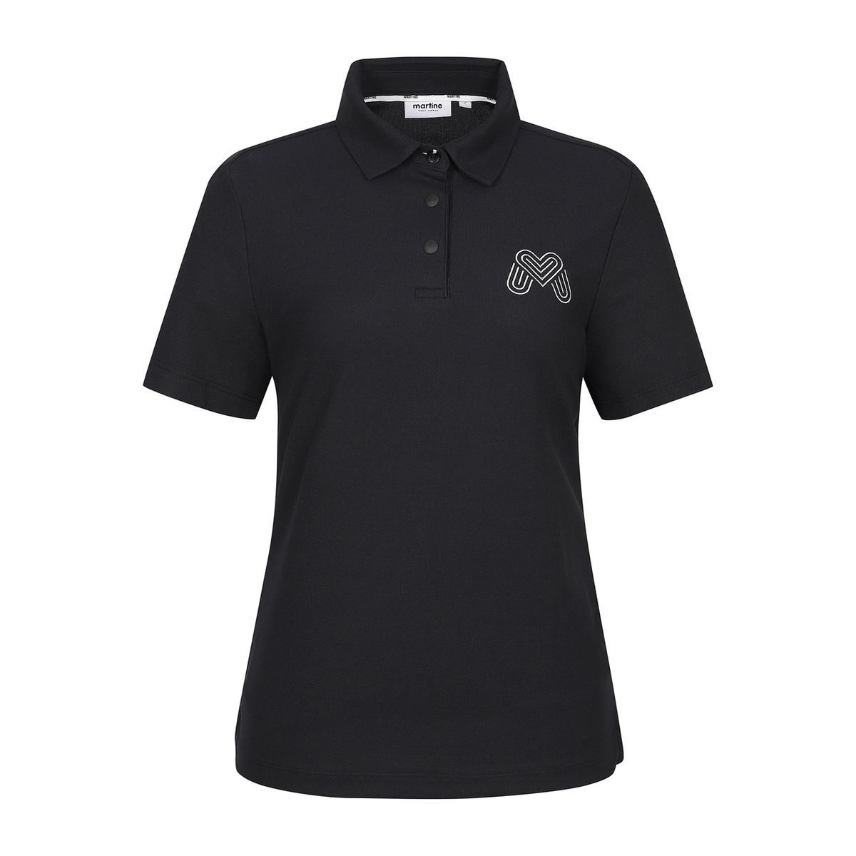 마틴골프(MARTINE GOLF) Big M Basic Fit Half Sleeve T-shirts_BLACK