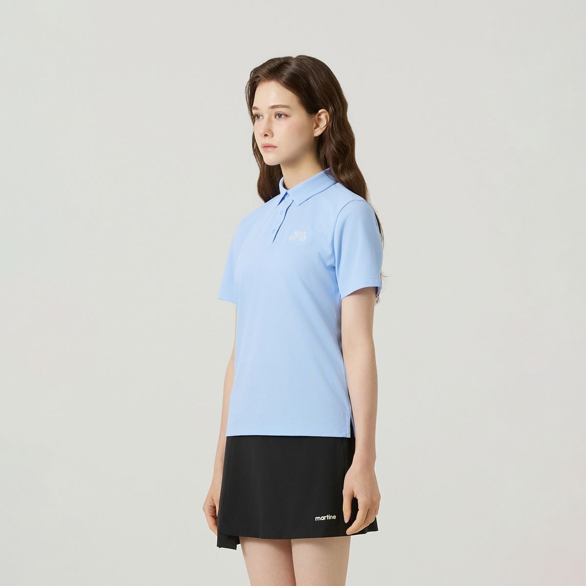 마틴골프(MARTINE GOLF) M Basic Fit Half Sleeve T-shirts_S/BLUE