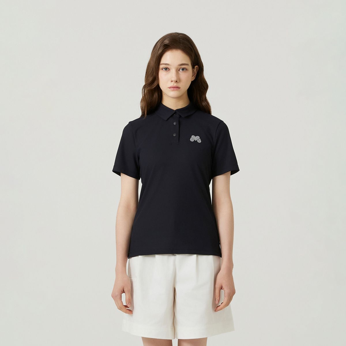 마틴골프(MARTINE GOLF) M Basic Fit Half Sleeve T-shirts_BLACK