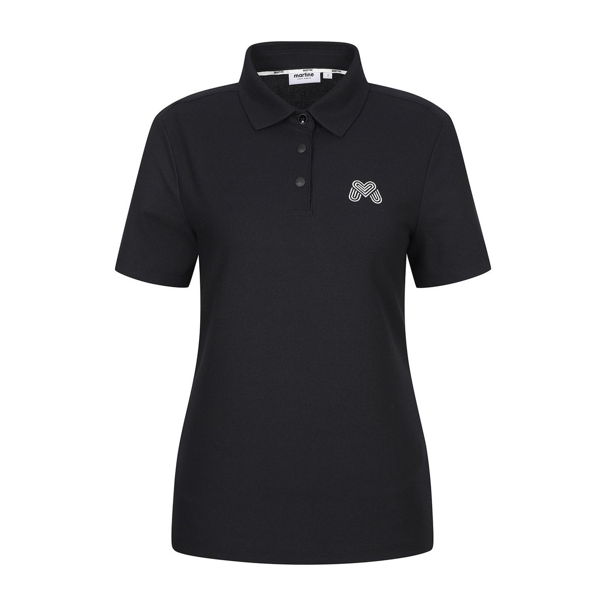 마틴골프(MARTINE GOLF) M Basic Fit Half Sleeve T-shirts_BLACK