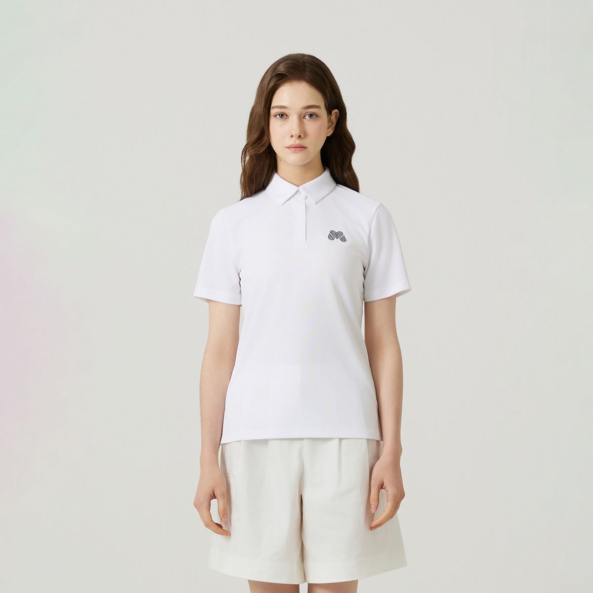 마틴골프(MARTINE GOLF) M Basic Fit Half Sleeve T-shirts_OFF-WHITE