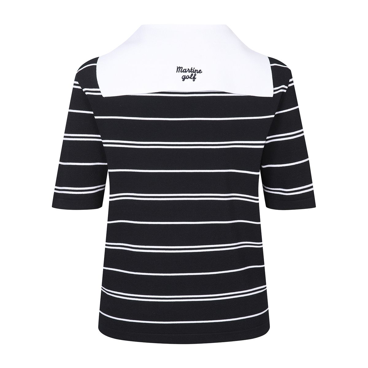 마틴골프(MARTINE GOLF) Sailor Scarf Detachable Short Sleeve Knit_NAVY