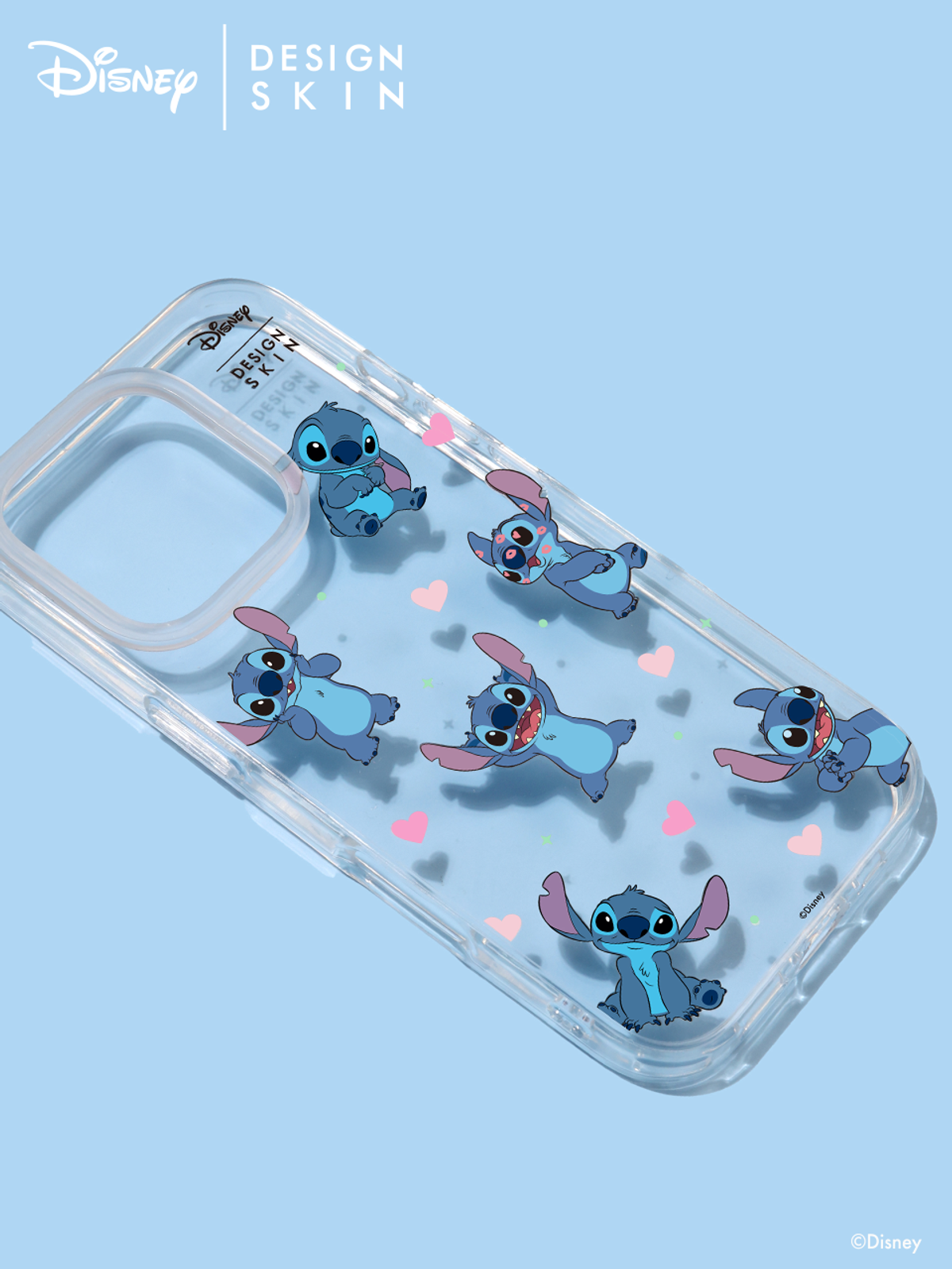 디자인스킨(DESIGNSKIN) 디즈니 클리어 그래픽 케이스_스티치