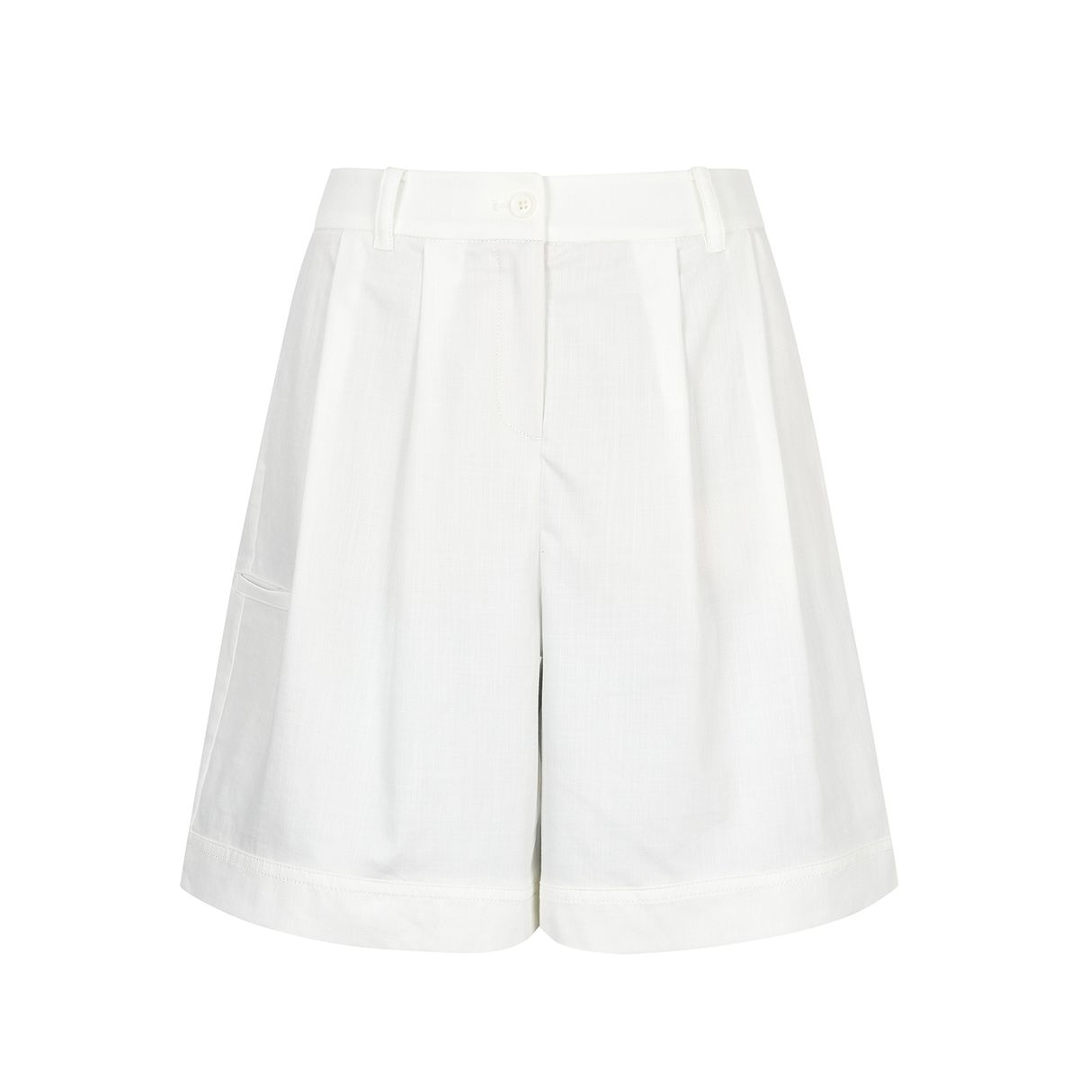 마틴골프(MARTINE GOLF) Linen Bermuda Pants_OFF-WHITE
