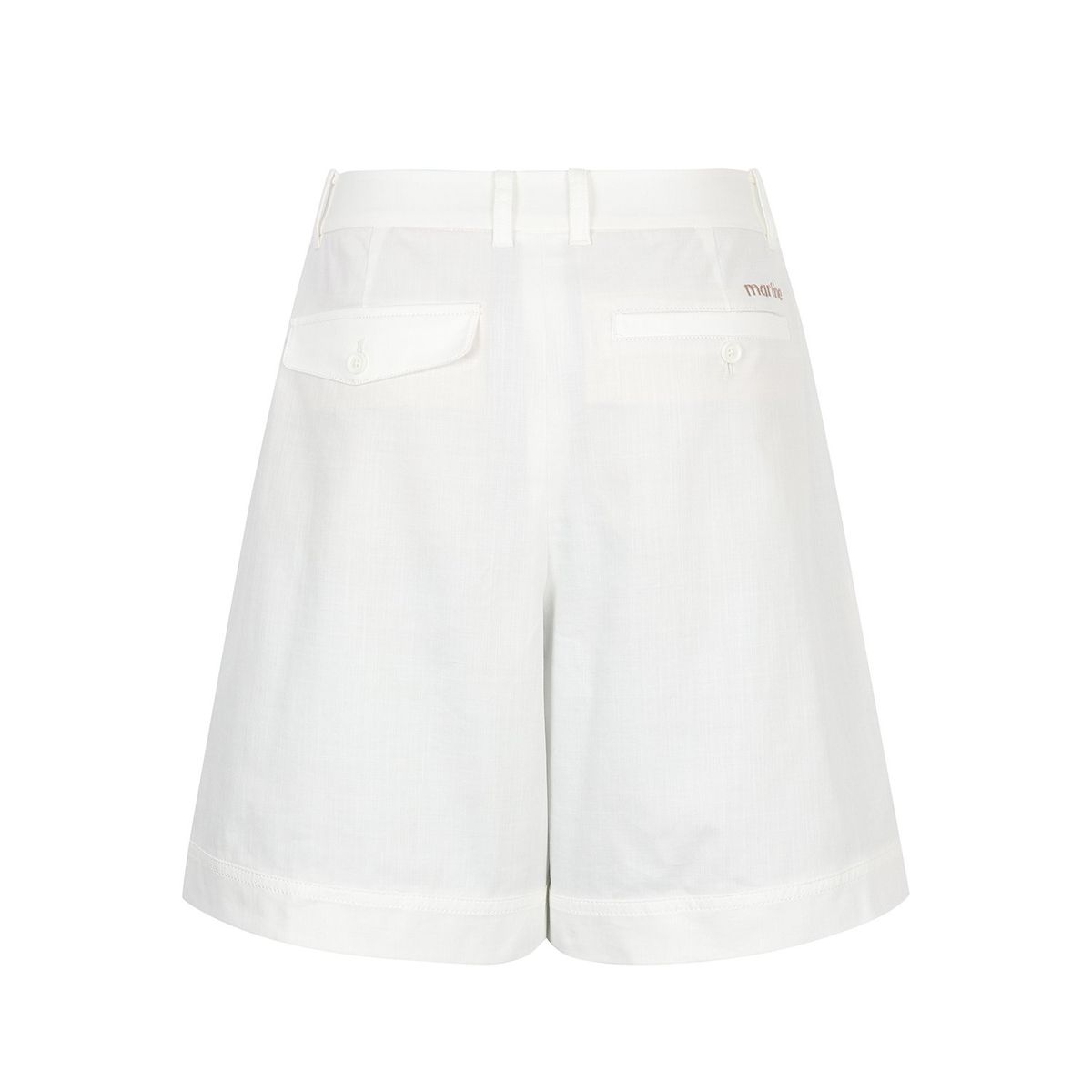 마틴골프(MARTINE GOLF) Linen Bermuda Pants_OFF-WHITE