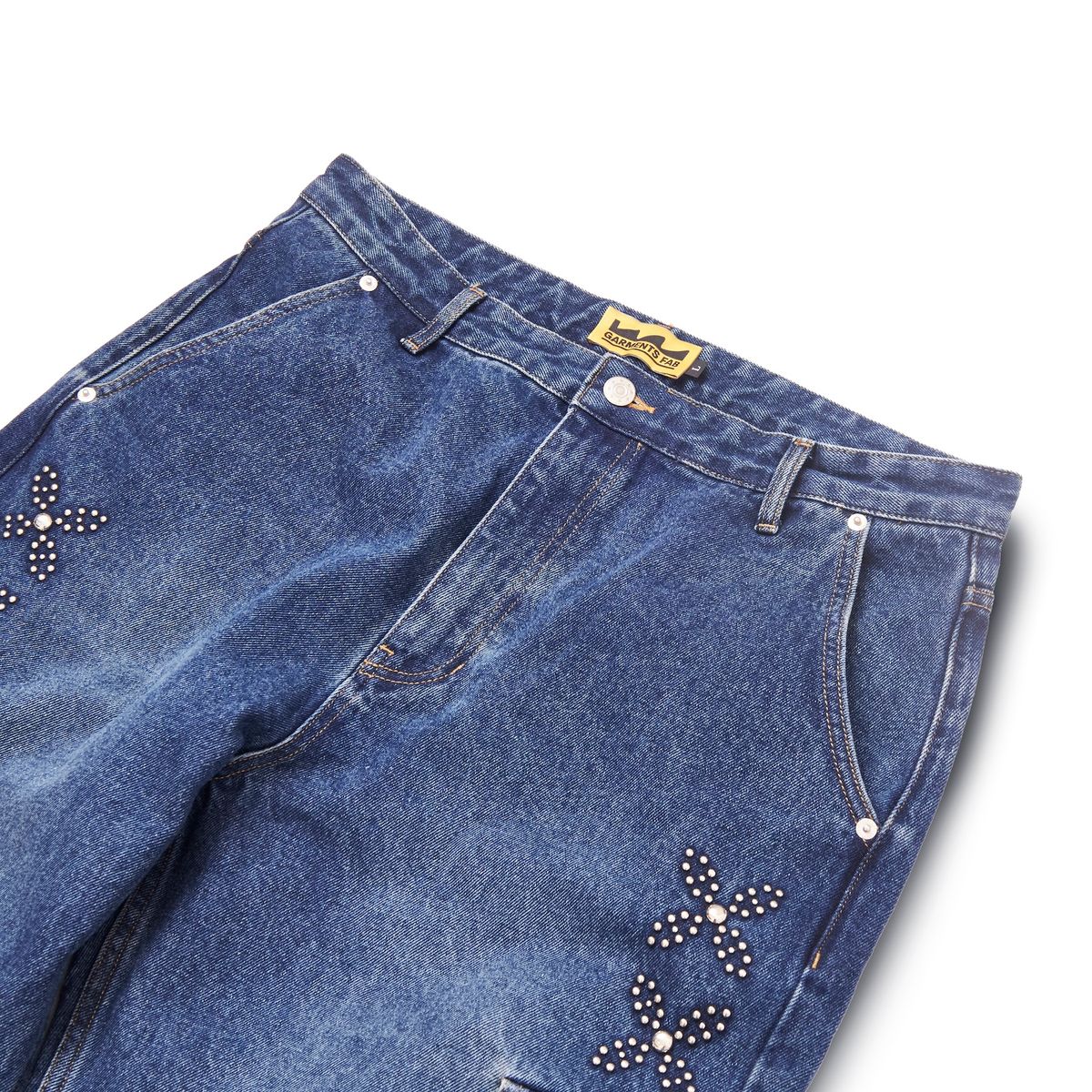 가먼츠팹(GARMENTS FAB) Gemstone Denim Cargo Pants (BLUE)