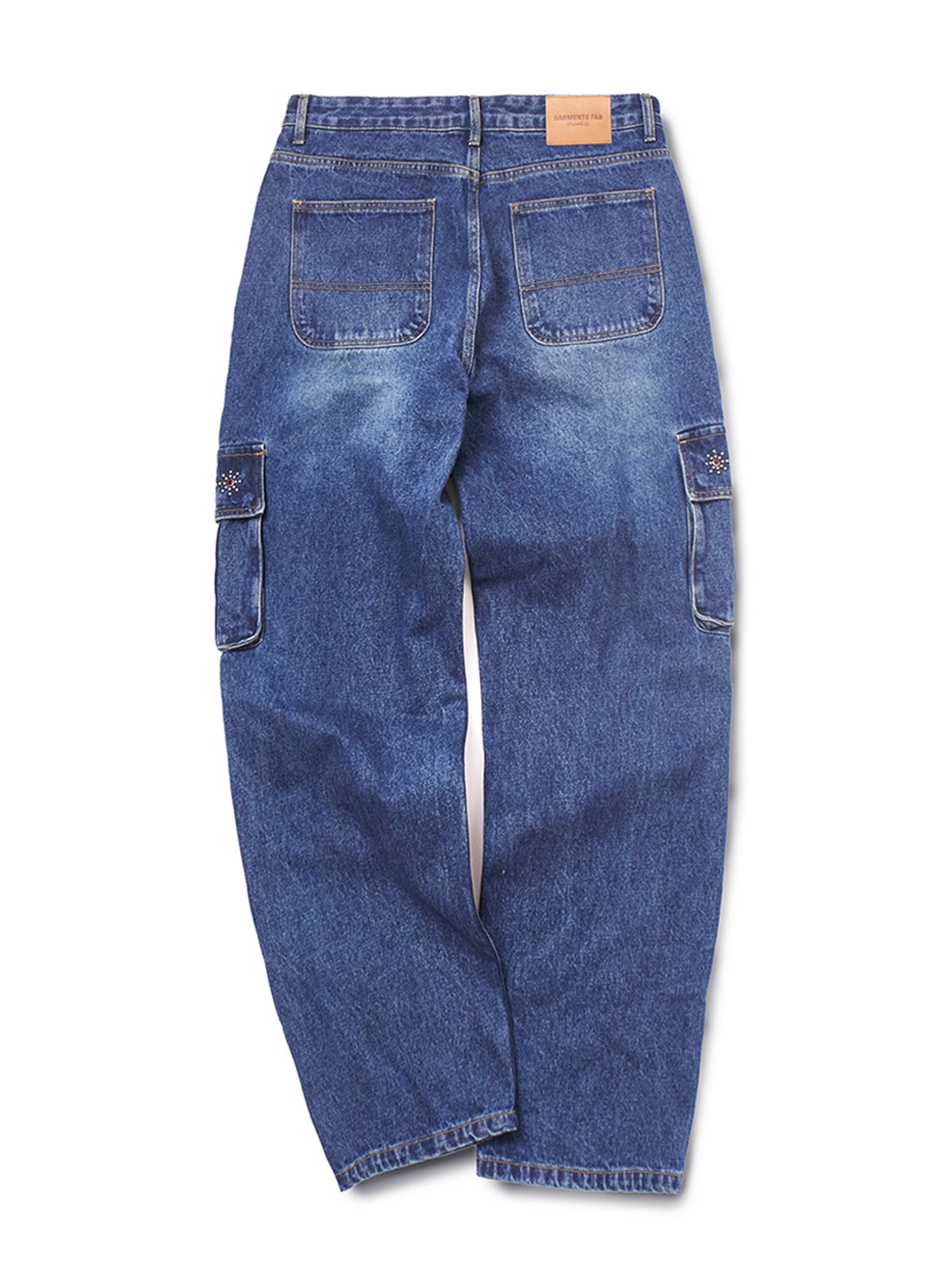 가먼츠팹(GARMENTS FAB) Gemstone Denim Cargo Pants (BLUE)