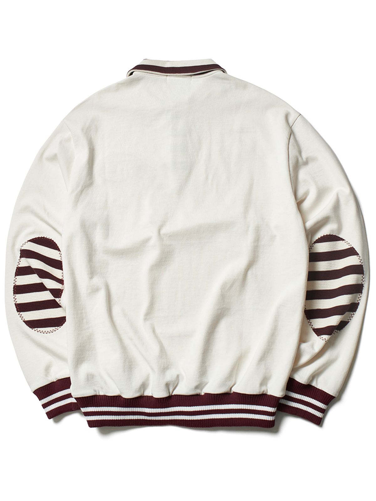 가먼츠팹(GARMENTS FAB) Stripe Patch Rugby Shirts (IVORY)