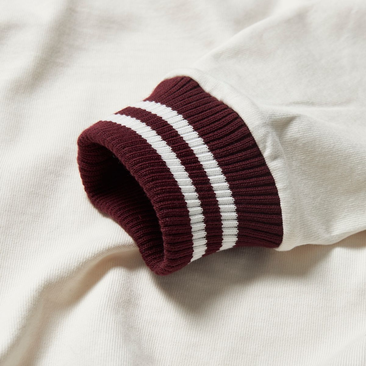 가먼츠팹(GARMENTS FAB) Stripe Patch Rugby Shirts (IVORY)