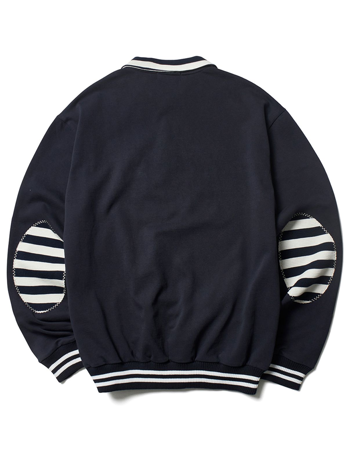 가먼츠팹(GARMENTS FAB) Stripe Patch Rugby Shirts (NAVY)