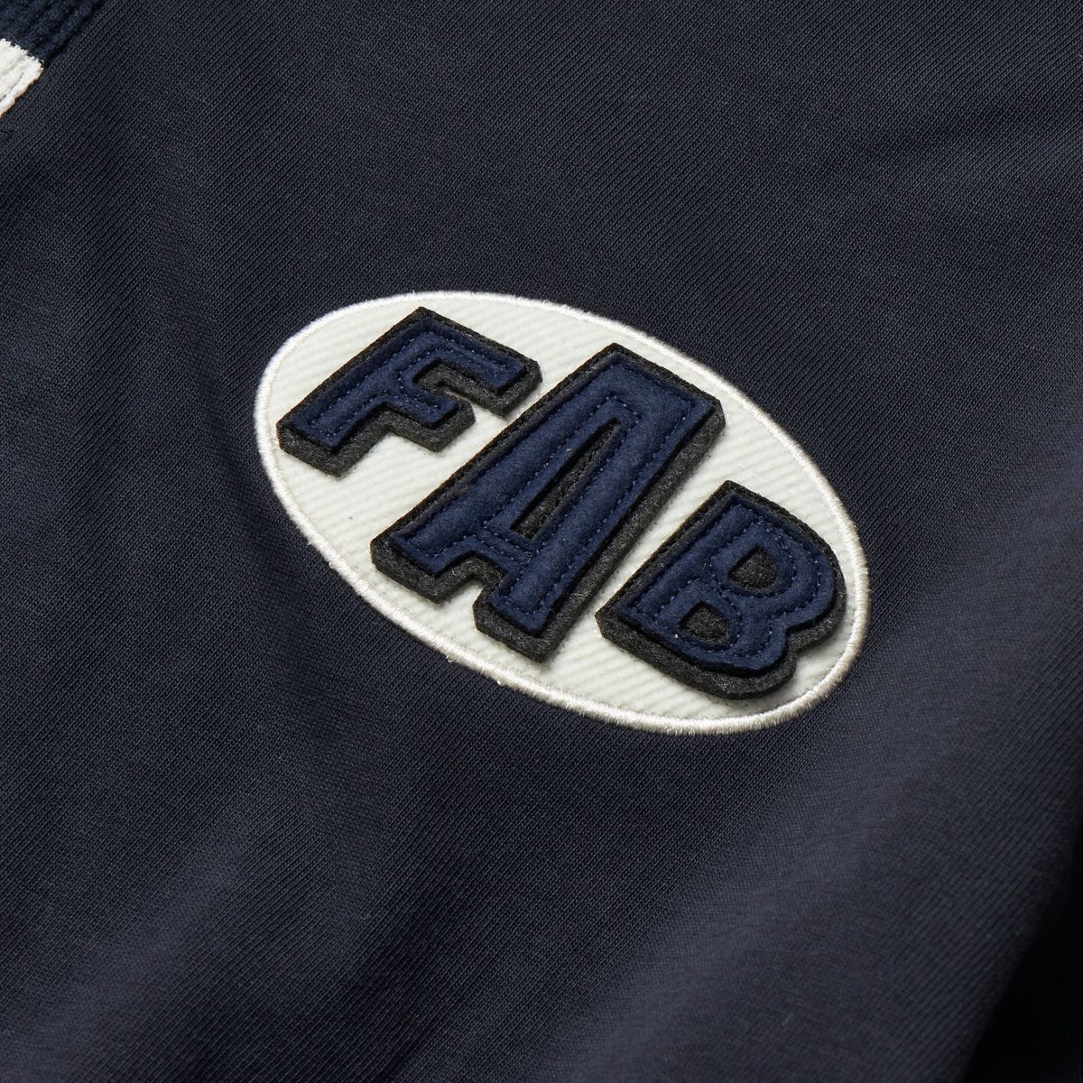 가먼츠팹(GARMENTS FAB) Stripe Patch Rugby Shirts (NAVY)