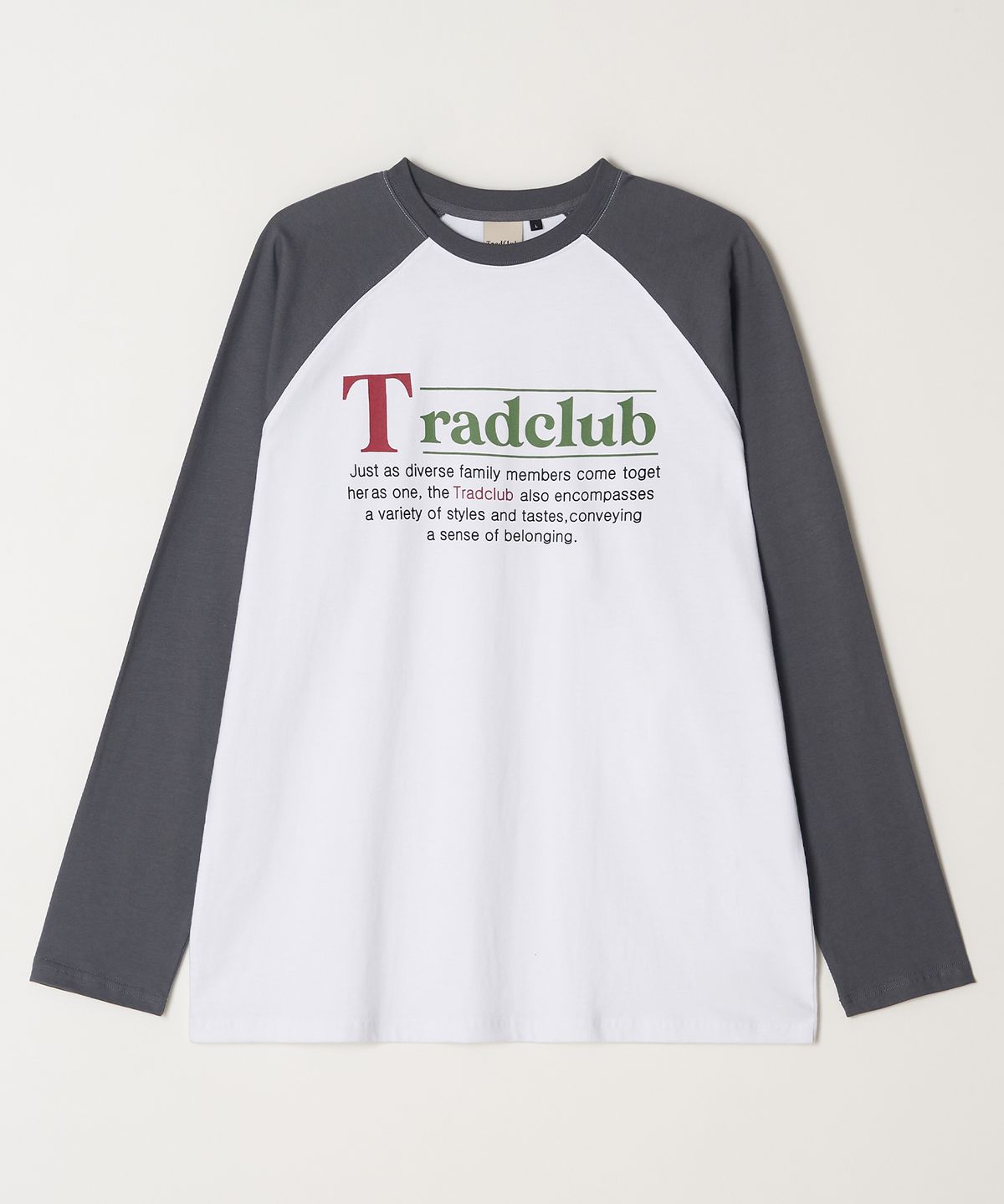 트래드클럽(TRADCLUB) 래글런 로고 긴팔티 3컬러