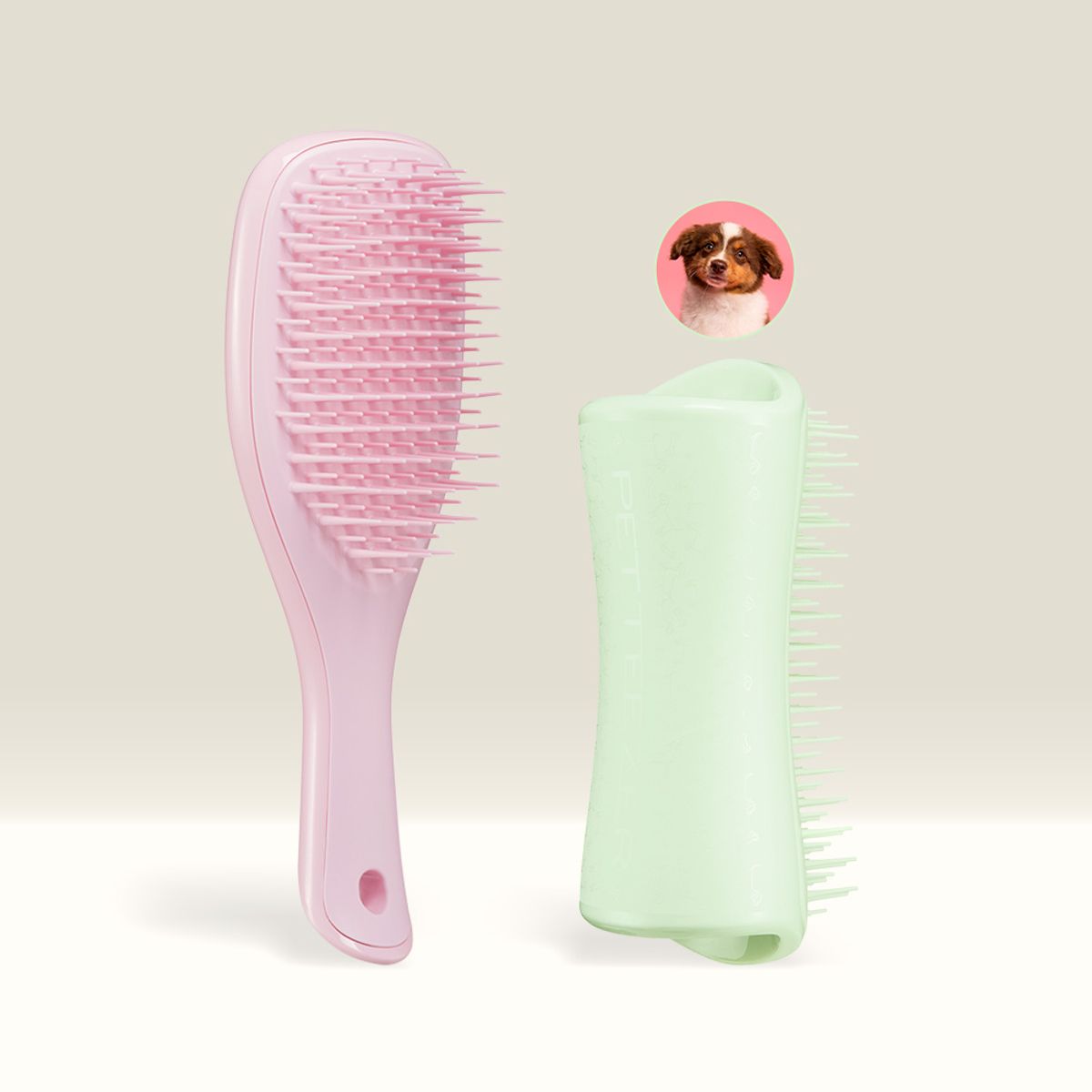 탱글티저(TANGLE TEEZER) 탱글티저x펫티저 퍼피 브러쉬 세트