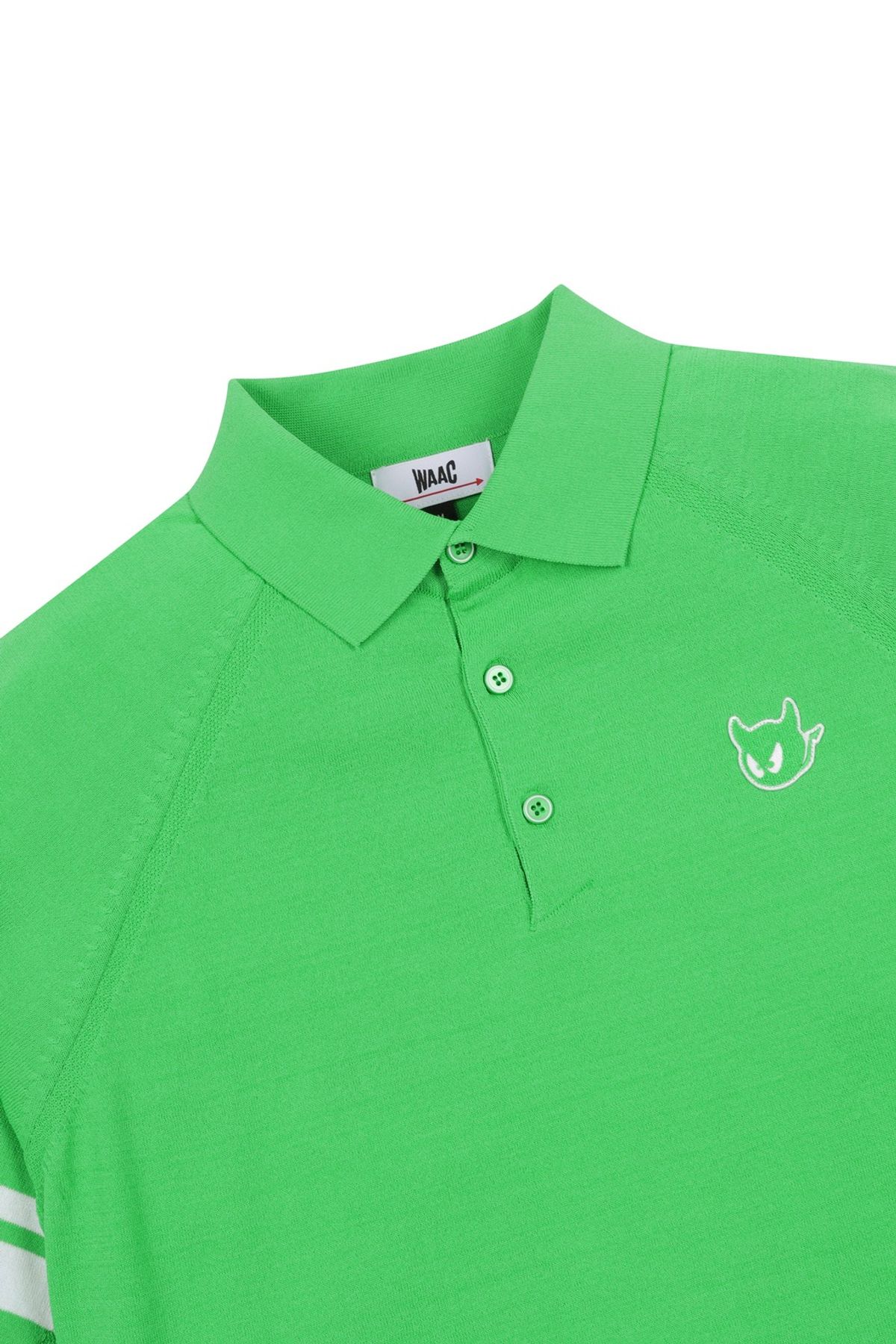 왁(WAAC) Men Semi Loose Knit Polo_WMWAM25203YGN