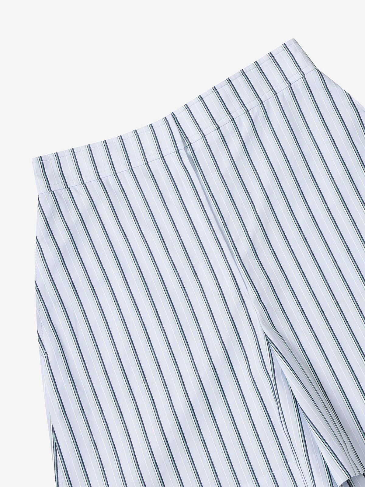 엘유브이엠(LUVM) BACK LETTERING SHORTS_STRIPED FABRIC