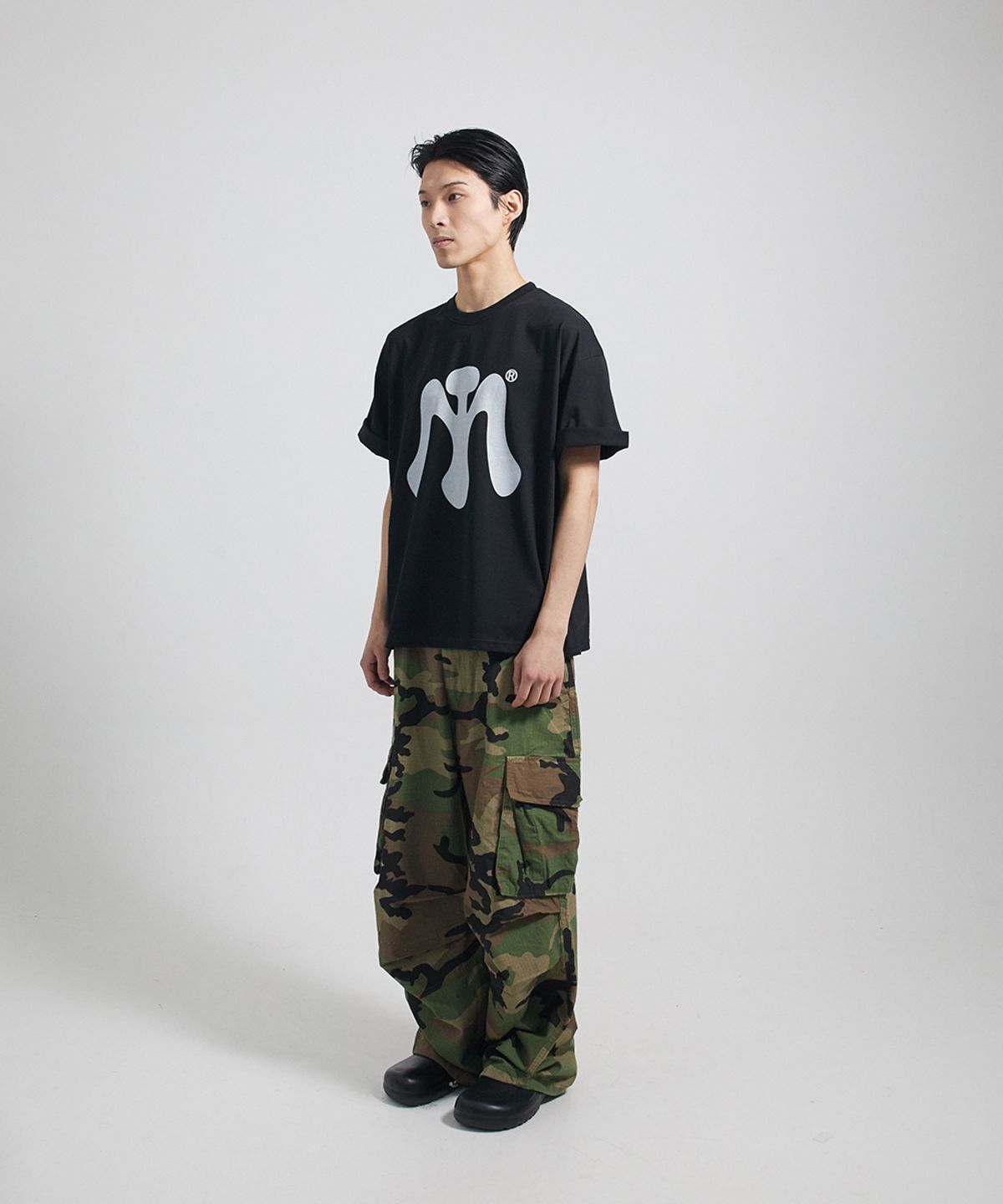땡스메시아(THANKS MESSIA) TM YANKEES TSHIRT-BLACK