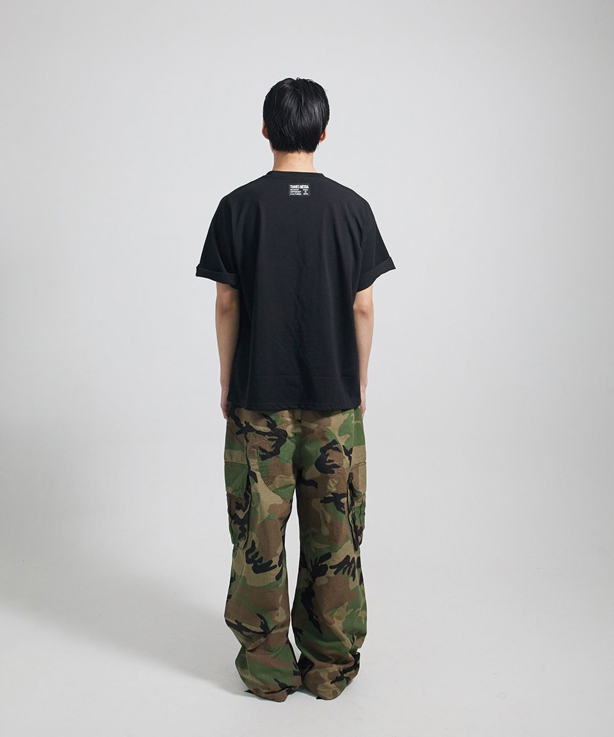 땡스메시아(THANKS MESSIA) TM YANKEES TSHIRT-BLACK