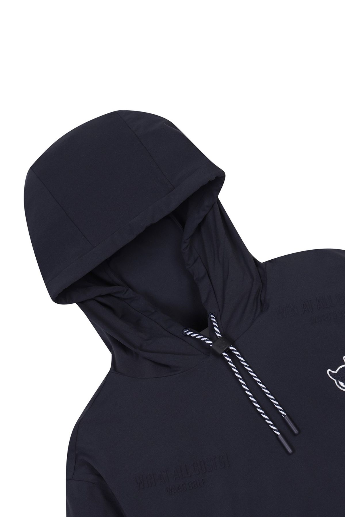 왁(WAAC) Women Emboss Logo Loose Fit Hoodie_WWTCM25209NYX