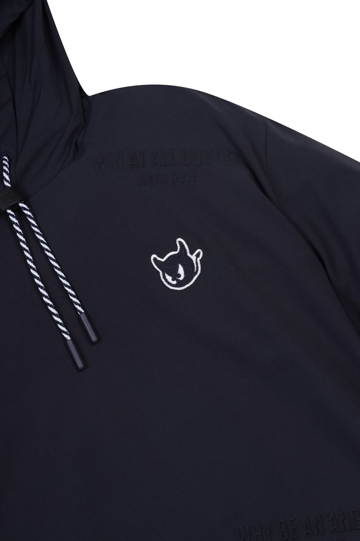 왁(WAAC) Women Emboss Logo Loose Fit Hoodie_WWTCM25209NYX