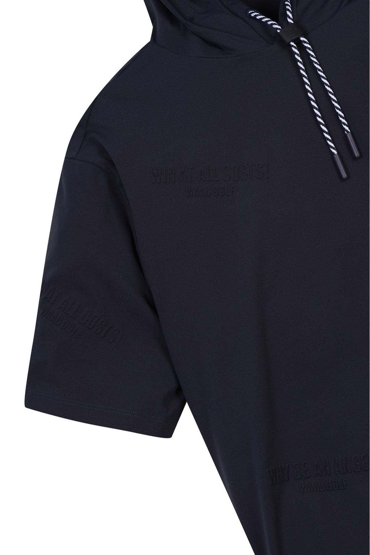 왁(WAAC) Women Emboss Logo Loose Fit Hoodie_WWTCM25209NYX
