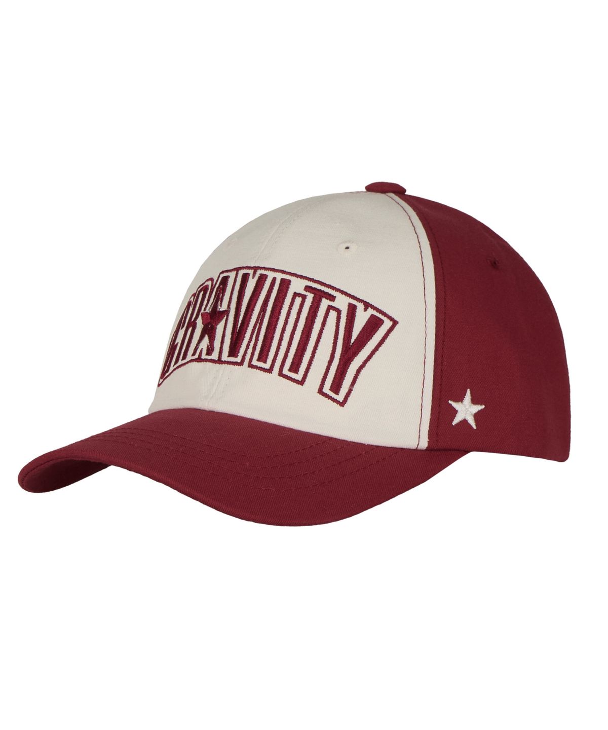 유어그래비티(YOURGRAVITY) STAR GRAVITY BALL CAP - Wine & Ivory