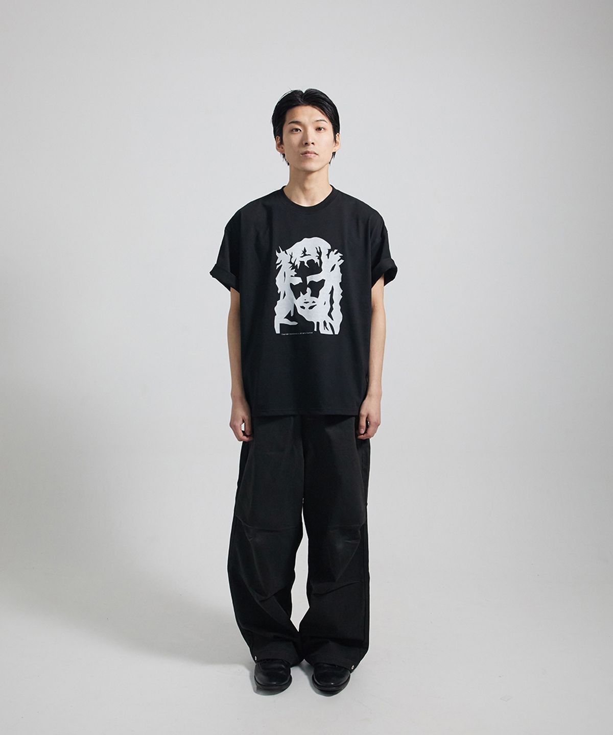 땡스메시아(THANKS MESSIA) ARCHIVE MESSIAH TSHIRT-BLACK