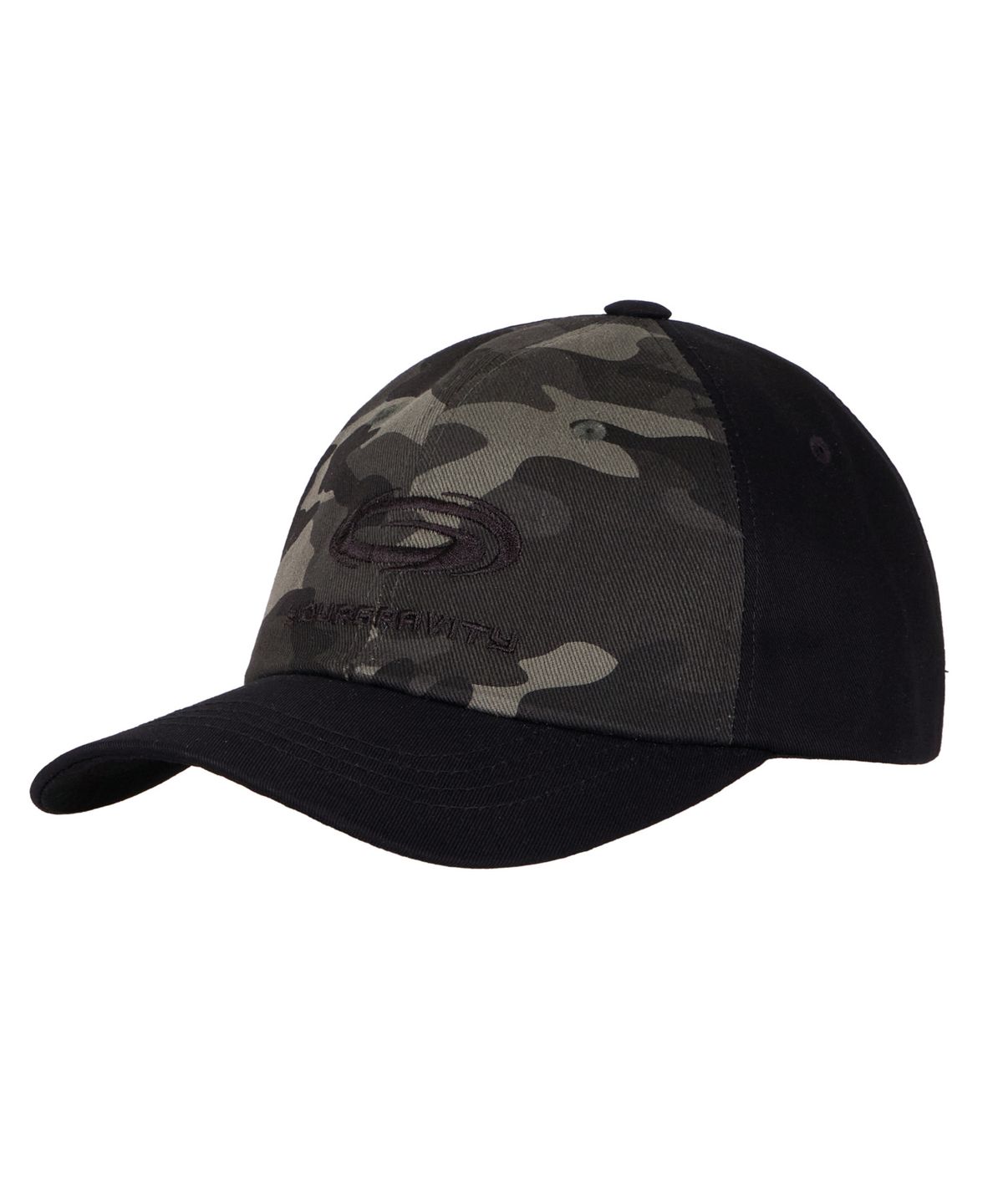 유어그래비티(YOURGRAVITY) GRAVITY HOLE LOGO BALL CAP - Black Camo