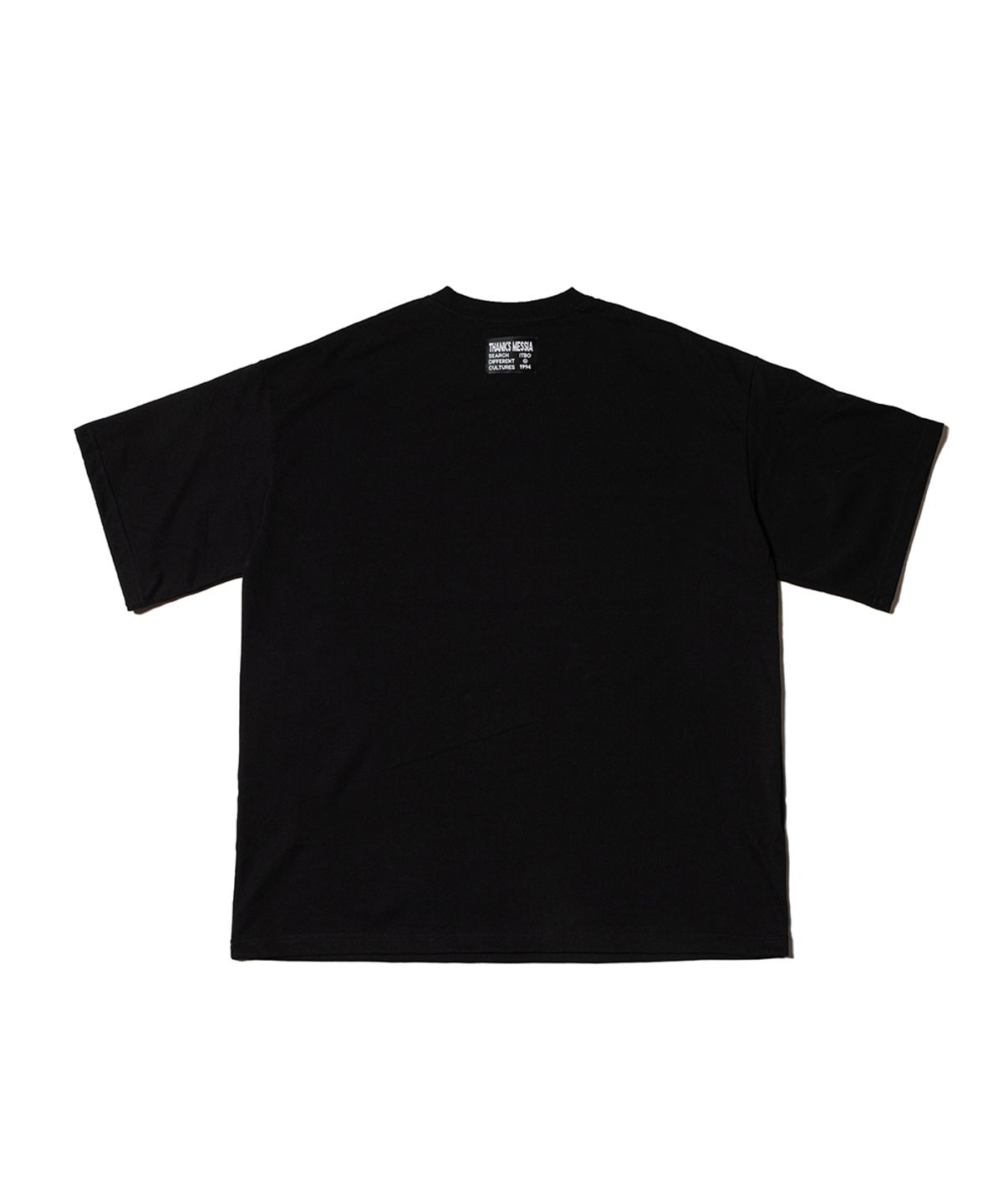 땡스메시아(THANKS MESSIA) RIB CD TSHIRT-BLACK