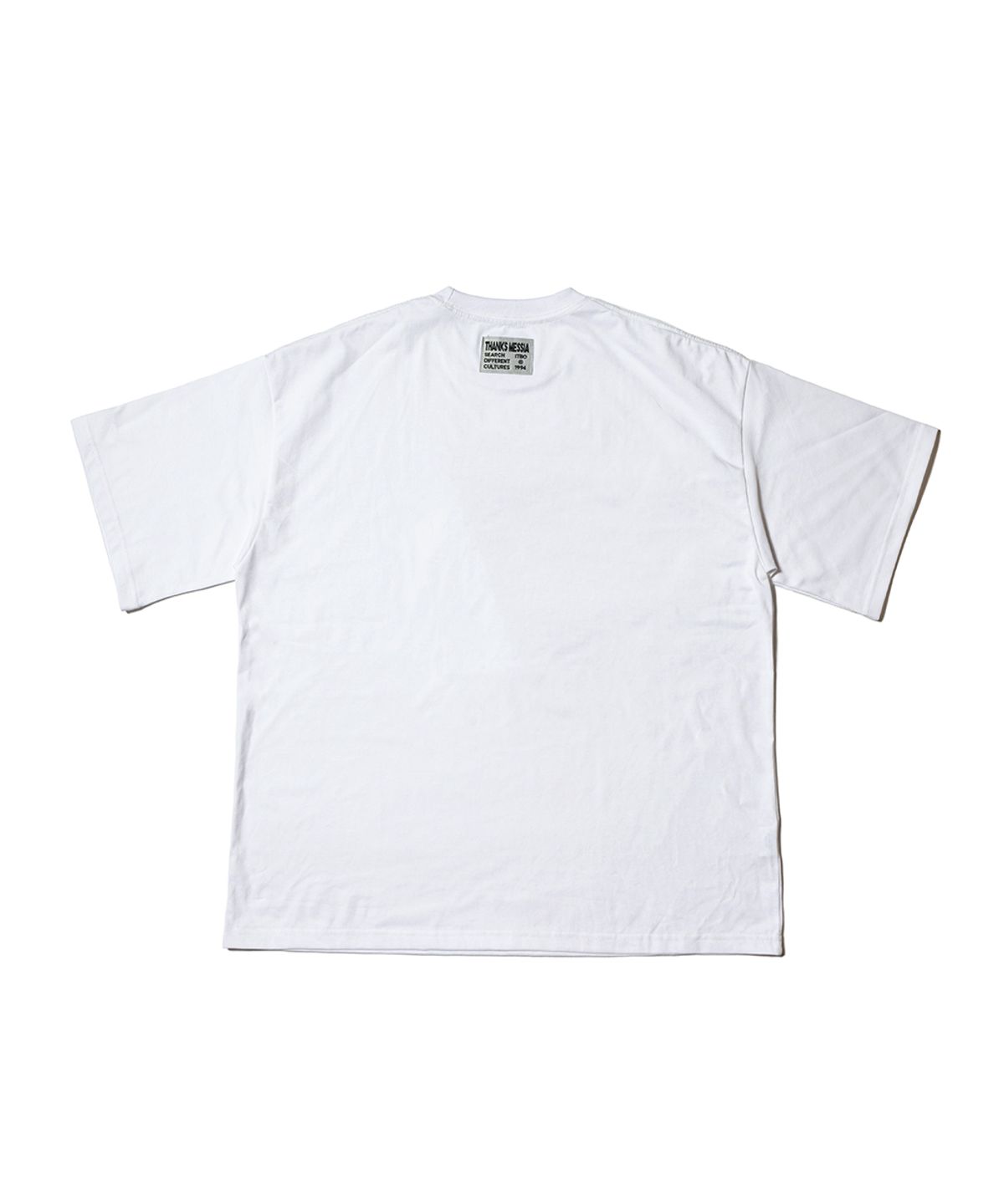 땡스메시아(THANKS MESSIA) RIB CD TSHIRT-WHITE