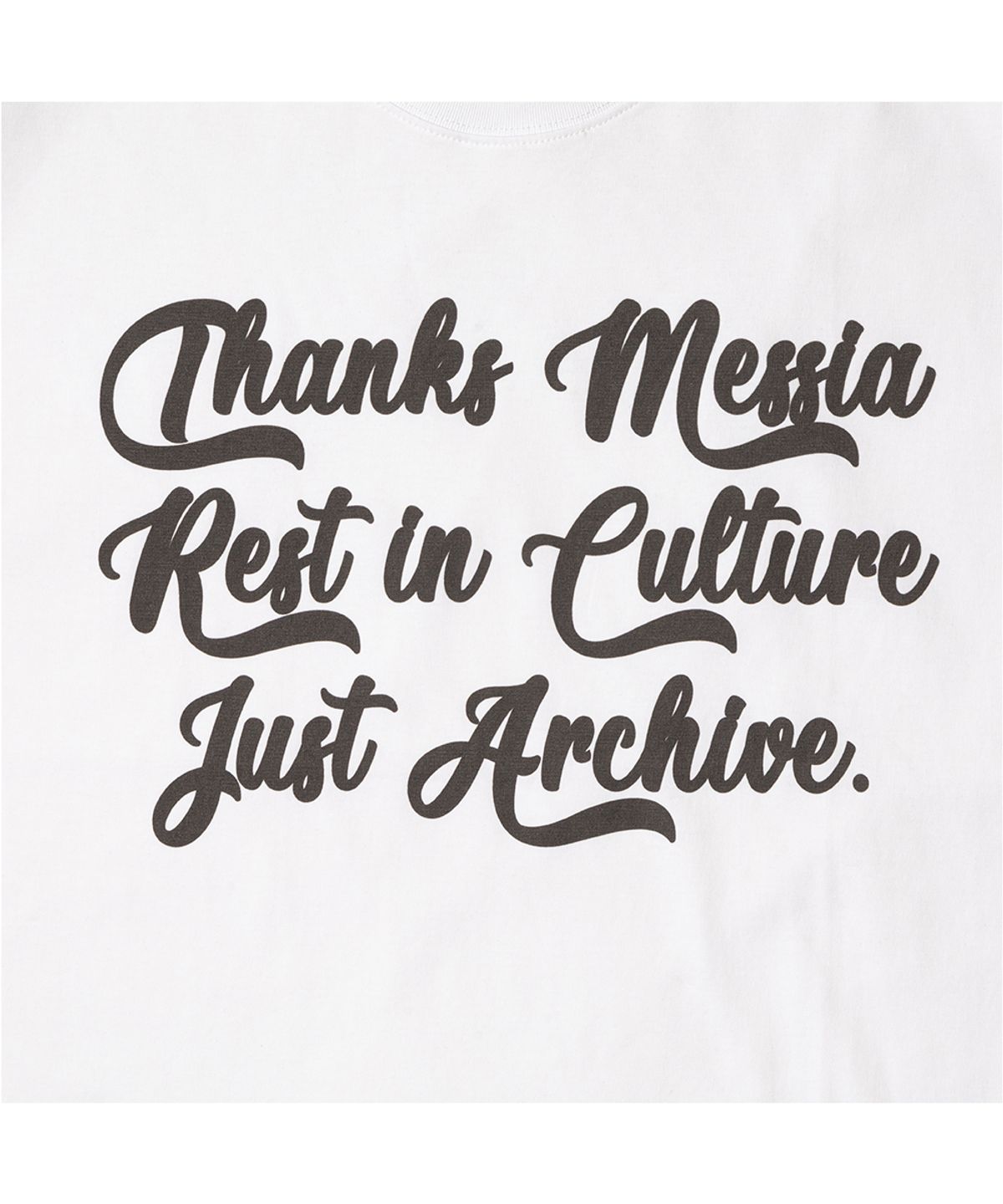 땡스메시아(THANKS MESSIA) HANDWRITTEN RIC TSHIRT-WHITE