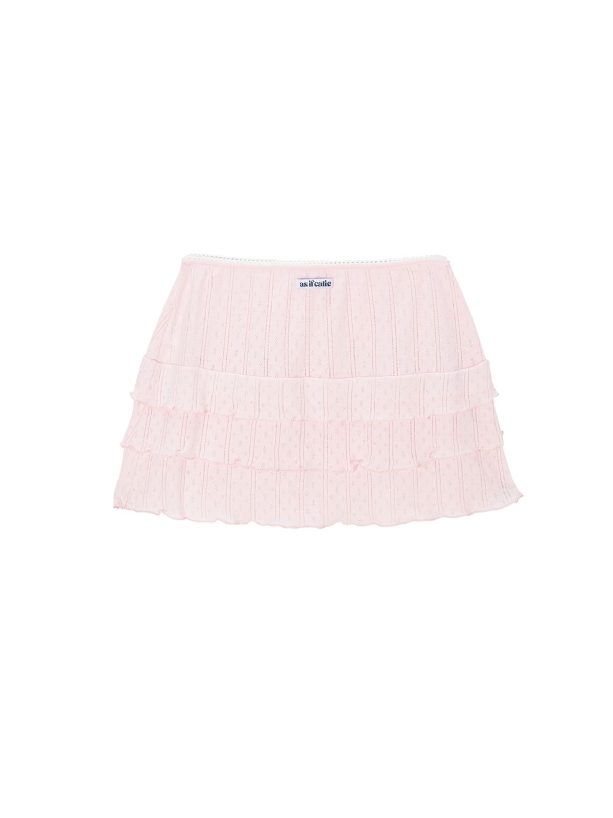 에즈이프 캘리(ASIF CALIE) LOVELY EYELET CANCAN MINI SKIRT PINK